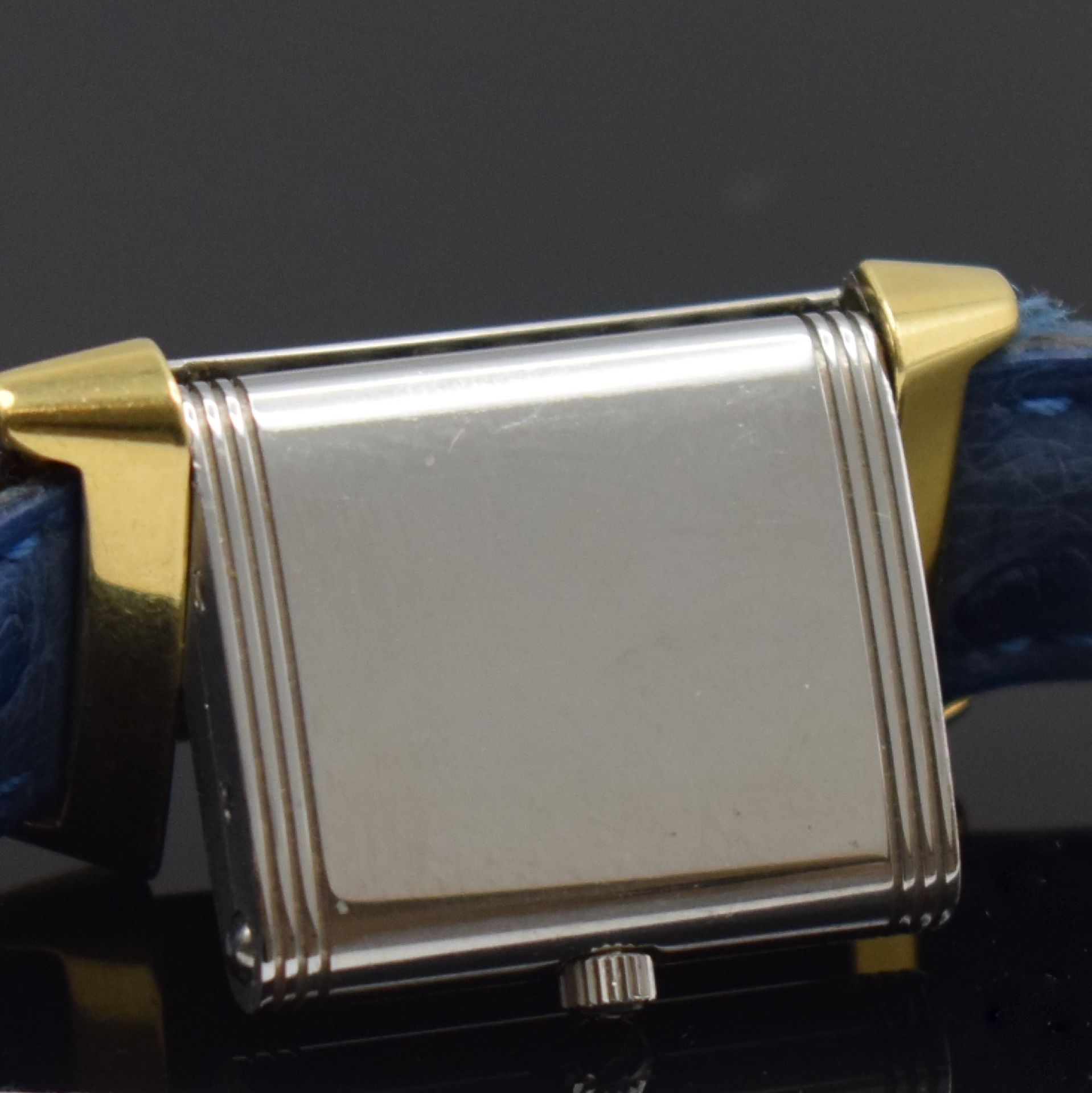 Jaeger-LeCoultre Reverso Damenarmbanduhr in Edelstahl und - Bild 7 aus 7