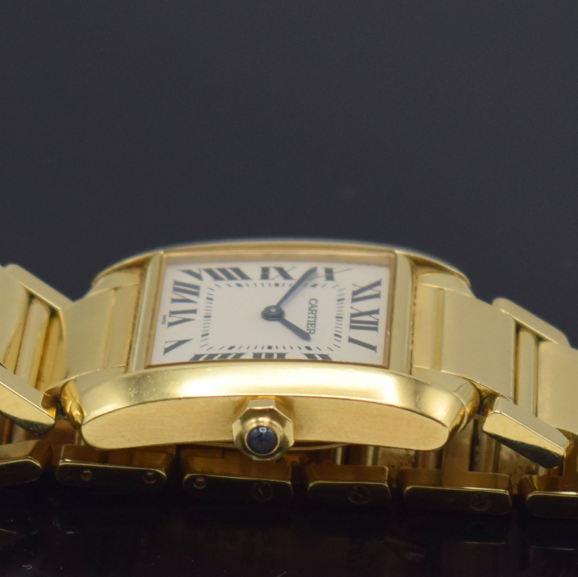 CARTIER Tank Francaise Damenarmbanduhr in GG 750/000 - Bild 6 aus 7