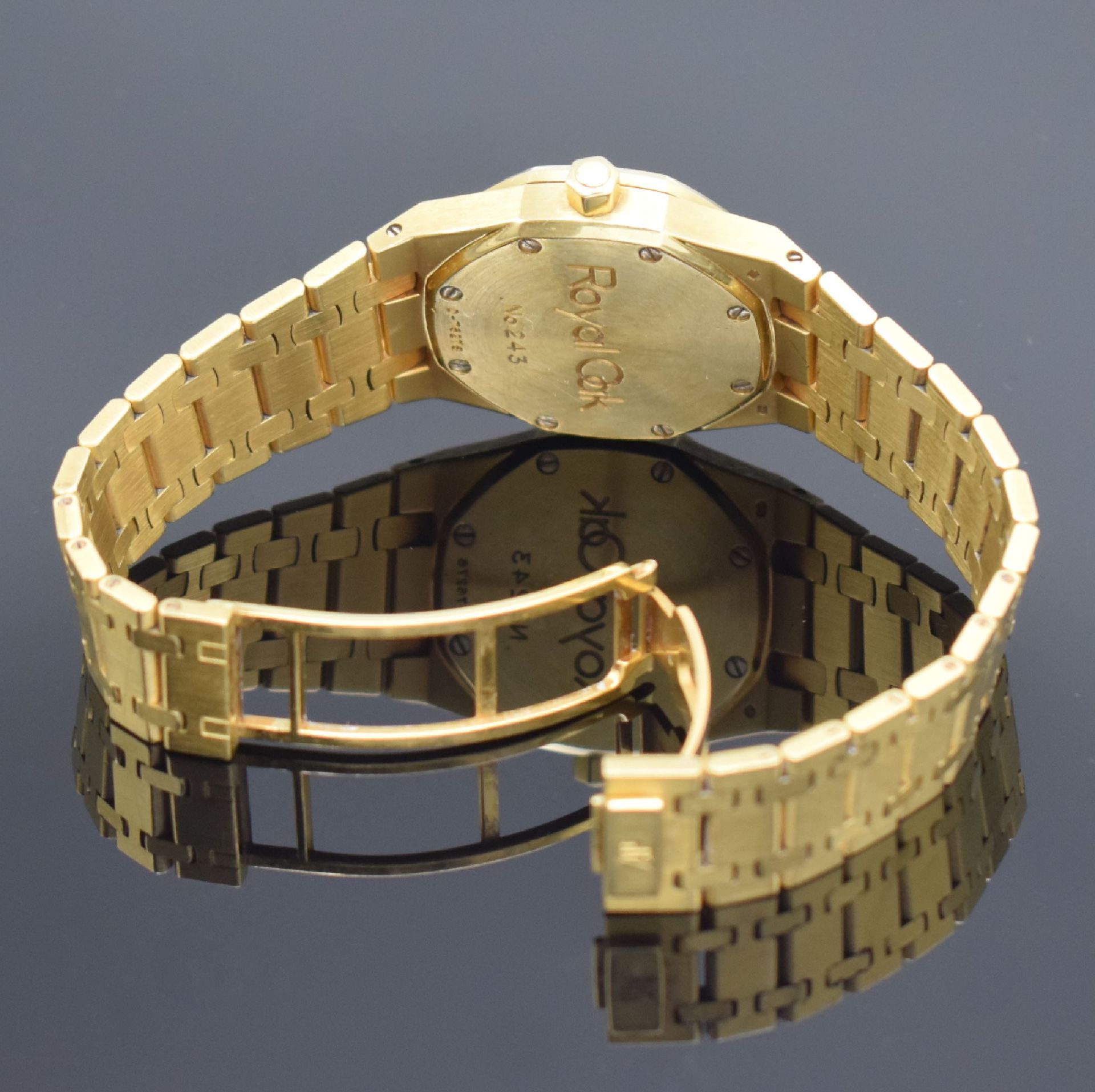 AUDEMARS PIGUET seltene Armbanduhr Royal Oak in GG 750/000 - Image 6 of 7