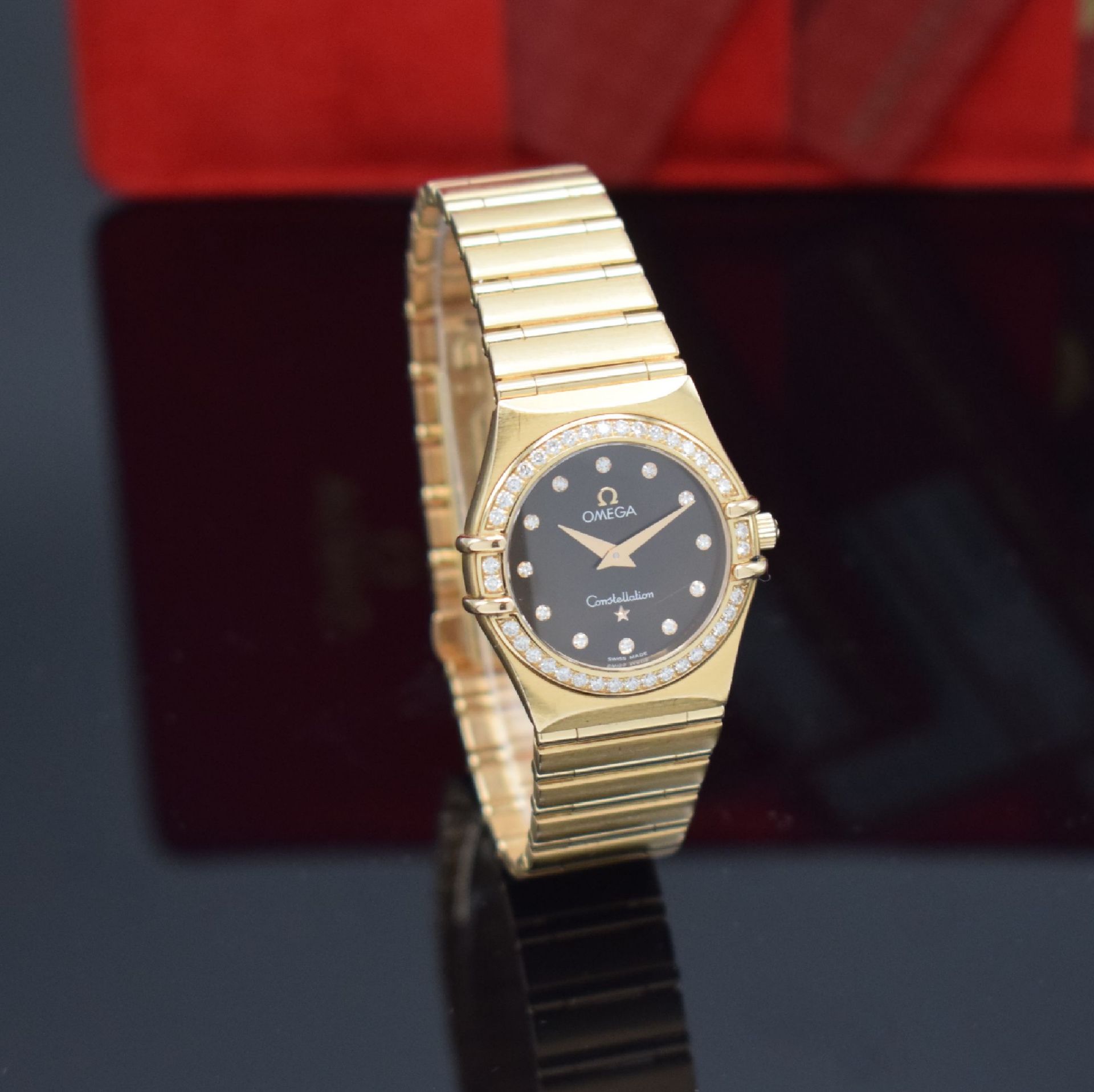 OMEGA Constellation Damenarmbanduhr in RoseG 750/000 mit - Bild 3 aus 5