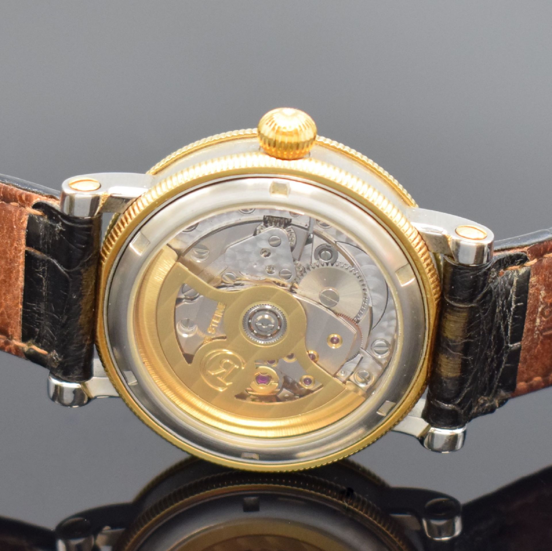 CHRONOSWISS Regulateur Medium-Armbanduhr in Stahl und Gold - Image 5 of 6