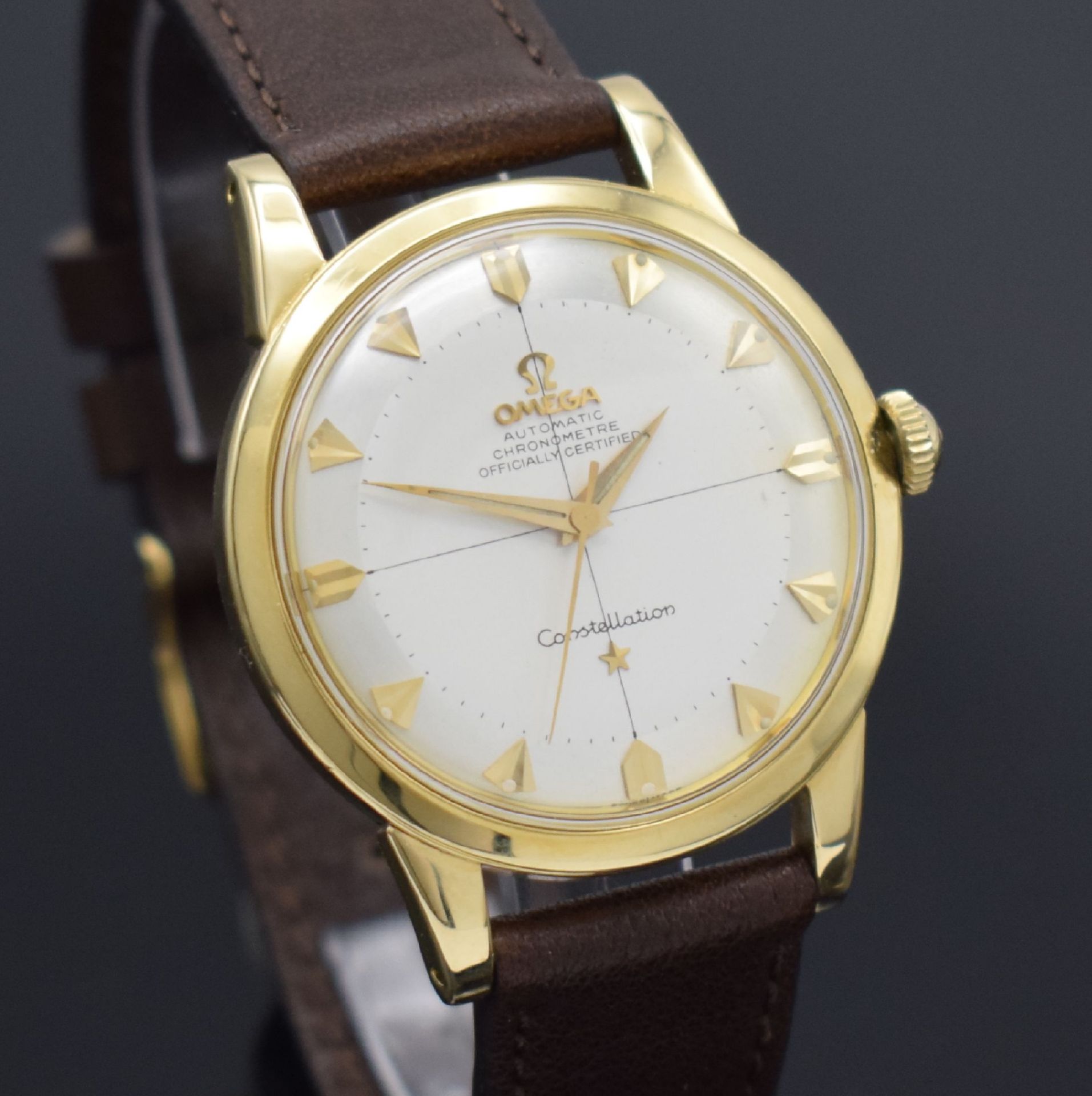 OMEGA Seamaster großes Herrenchronometer in GG 750/000 - Bild 6 aus 9