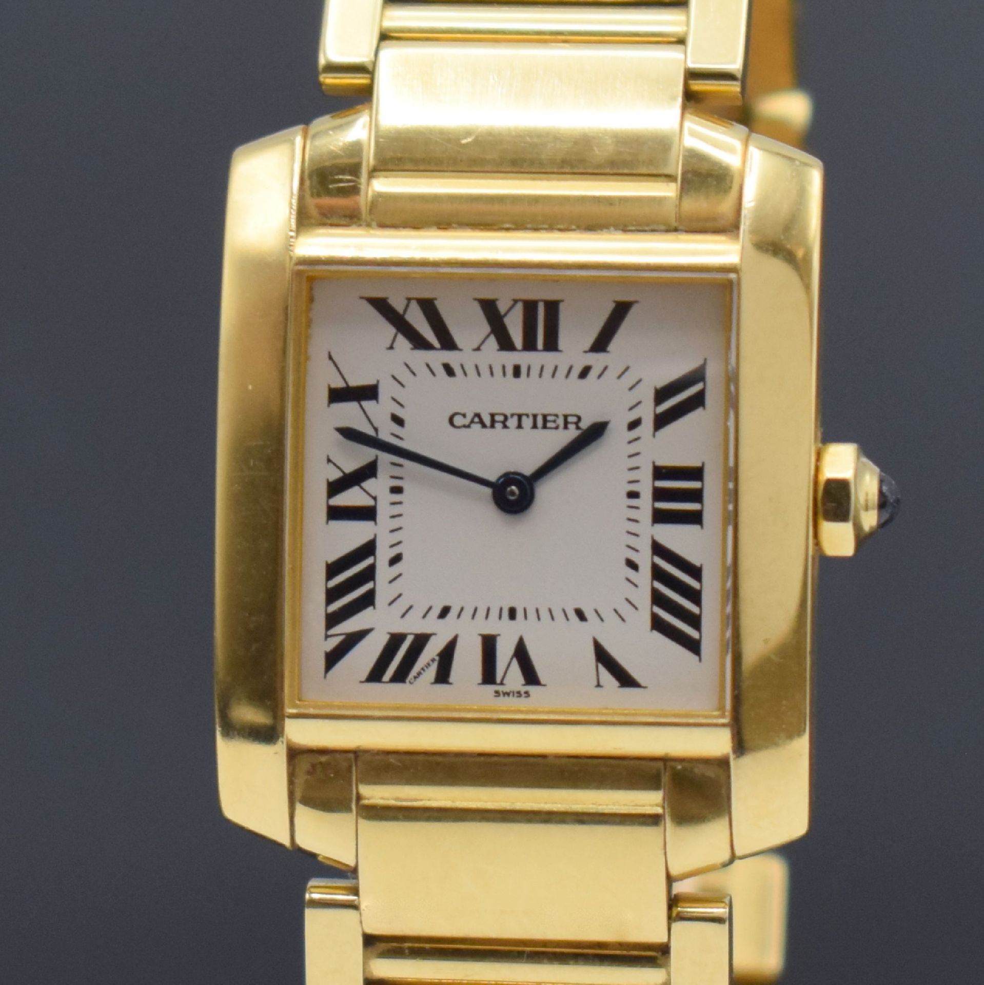 CARTIER Tank Francaise Damenarmbanduhr in GG 750/000 - Bild 2 aus 7