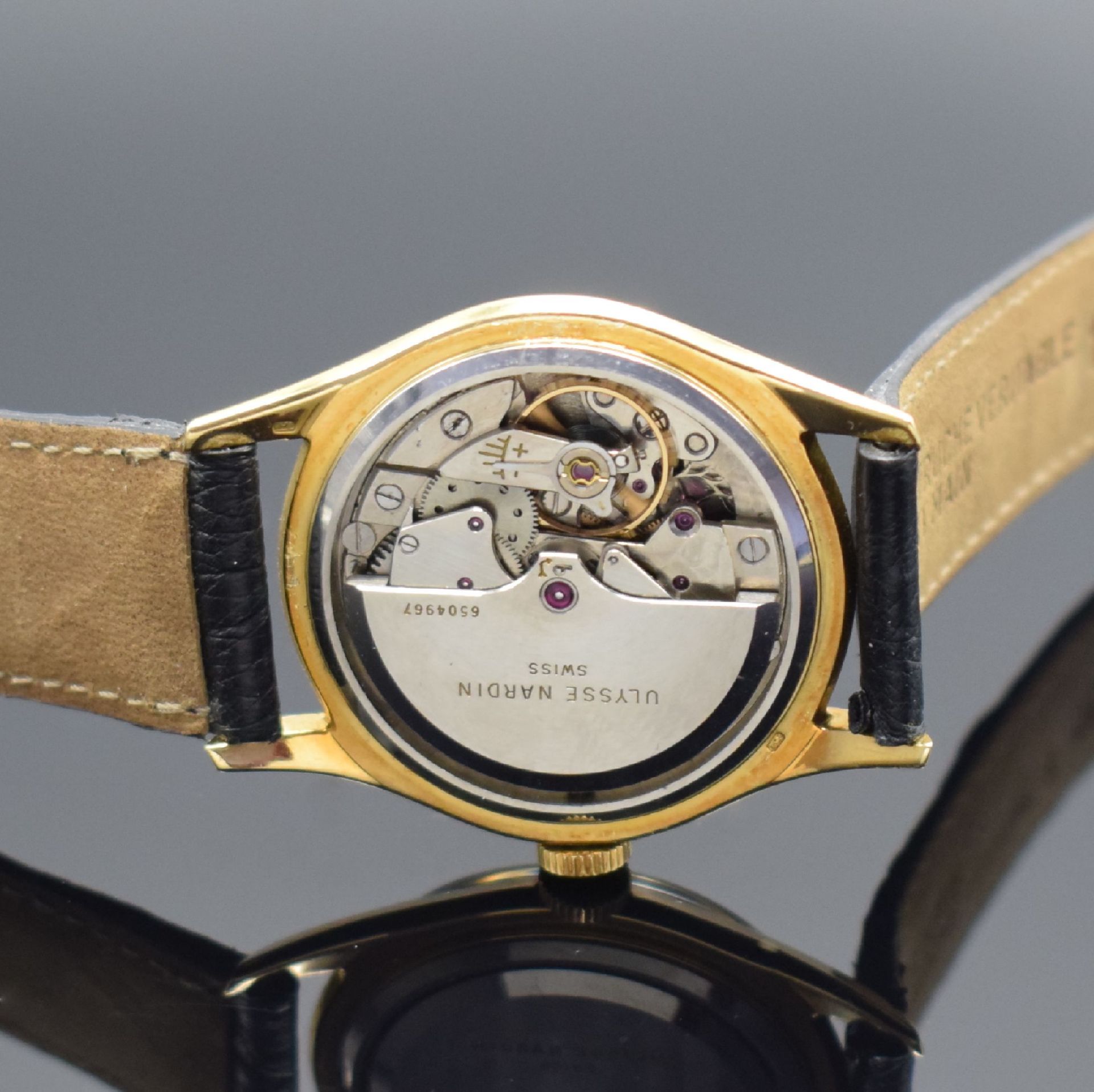 ULYSSE NARDIN Herrenarmbanduhr in GG 750/000, Schweiz um - Bild 6 aus 7