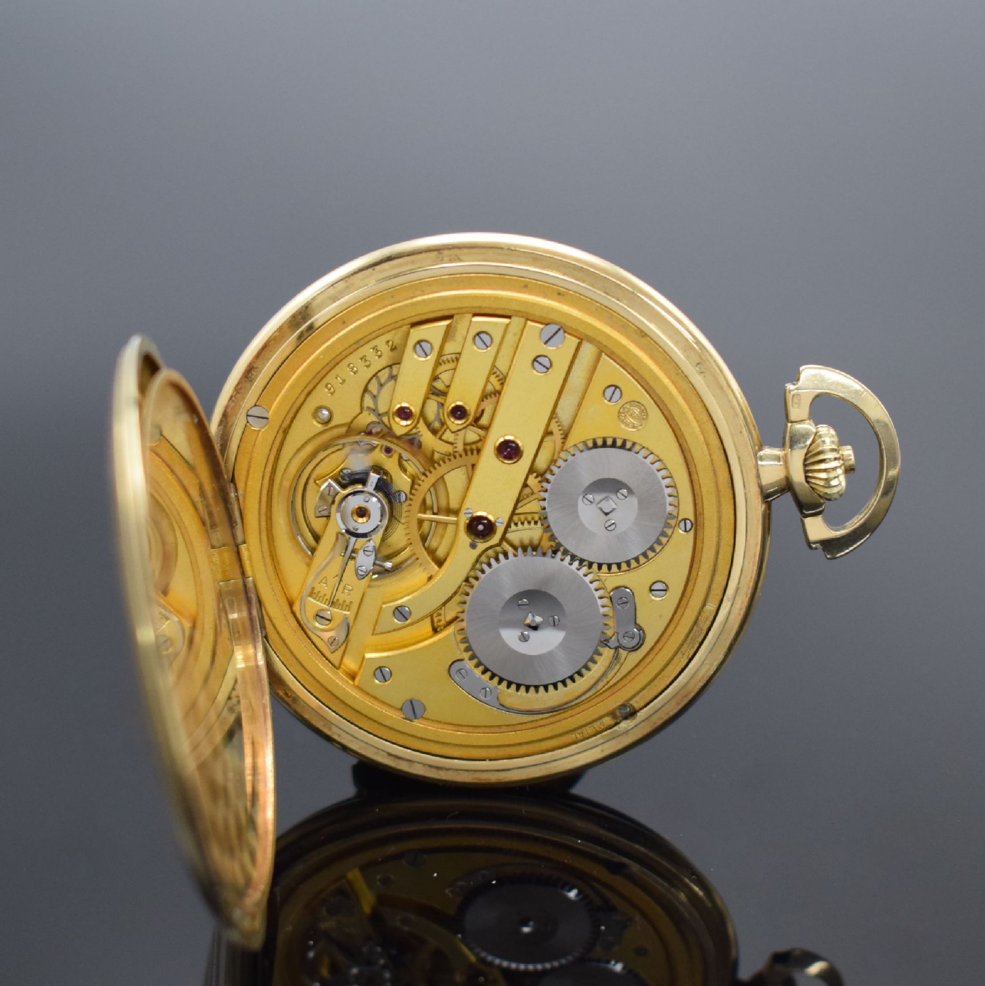 IWC Savonette Herrentaschenuhr in GG 585/000, Schweiz um - Bild 8 aus 8