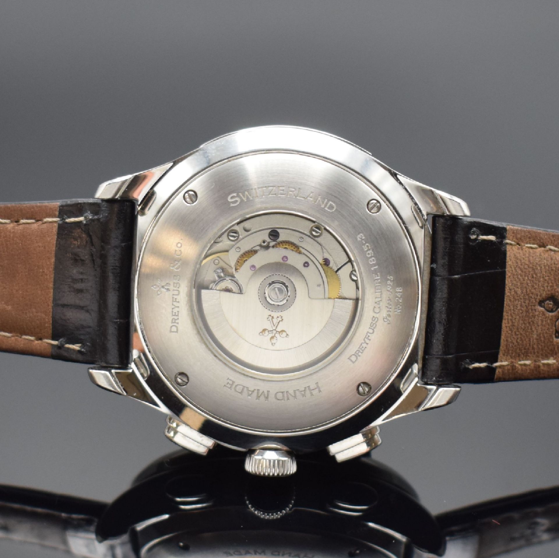 DREYFUSS & Co. Hand Made Herrenarmbanduhr mit Chronograph, - Image 6 of 8