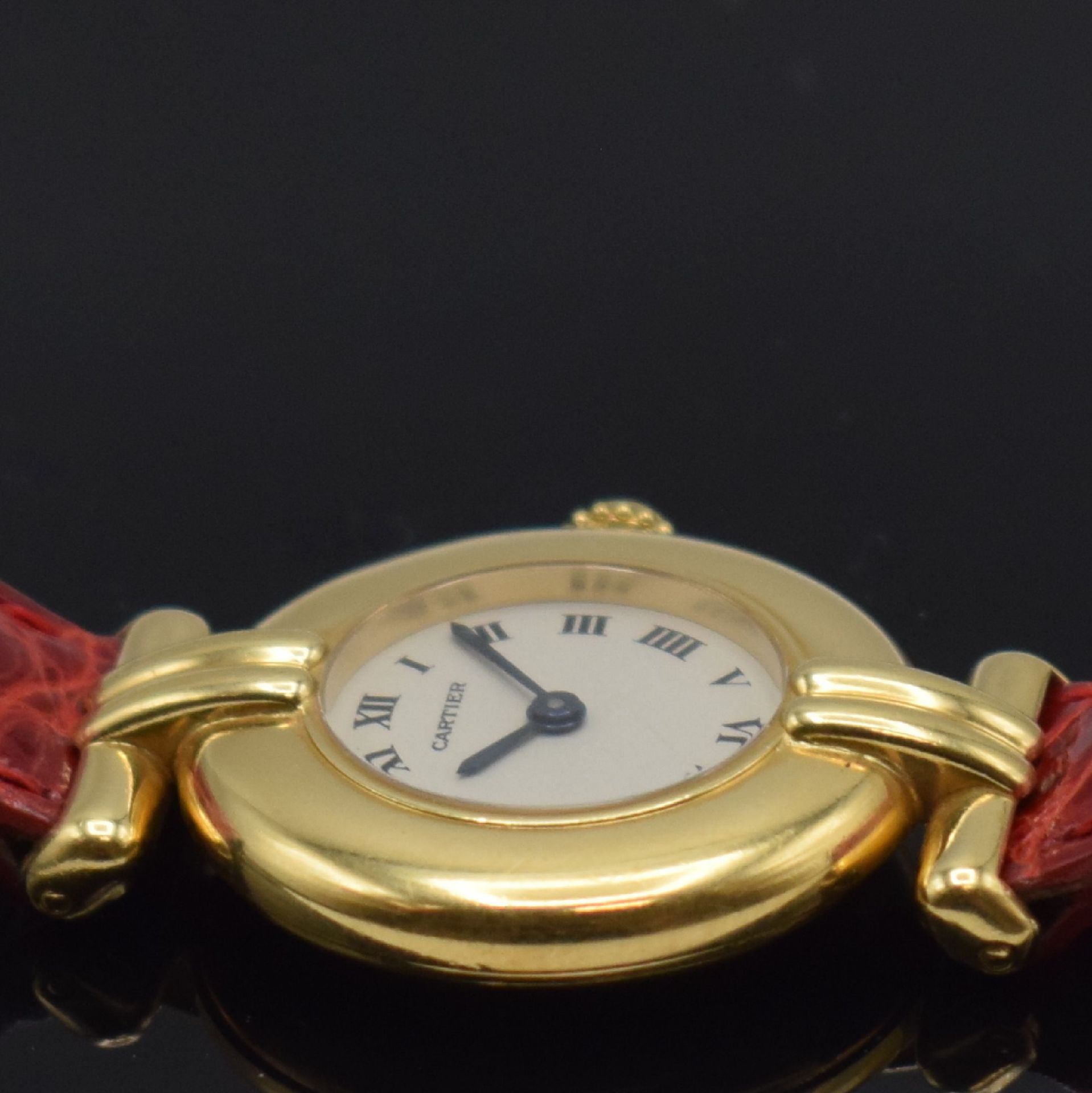 CARTIER Rivoli Damenarmbanduhr in GG 750/000, Schweiz um - Bild 5 aus 5