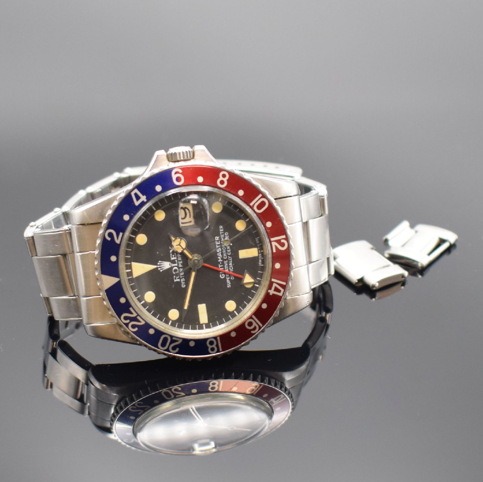 ROLEX Herrenarmbanduhr Oyster Perpetual GMT- Master - Image 11 of 11