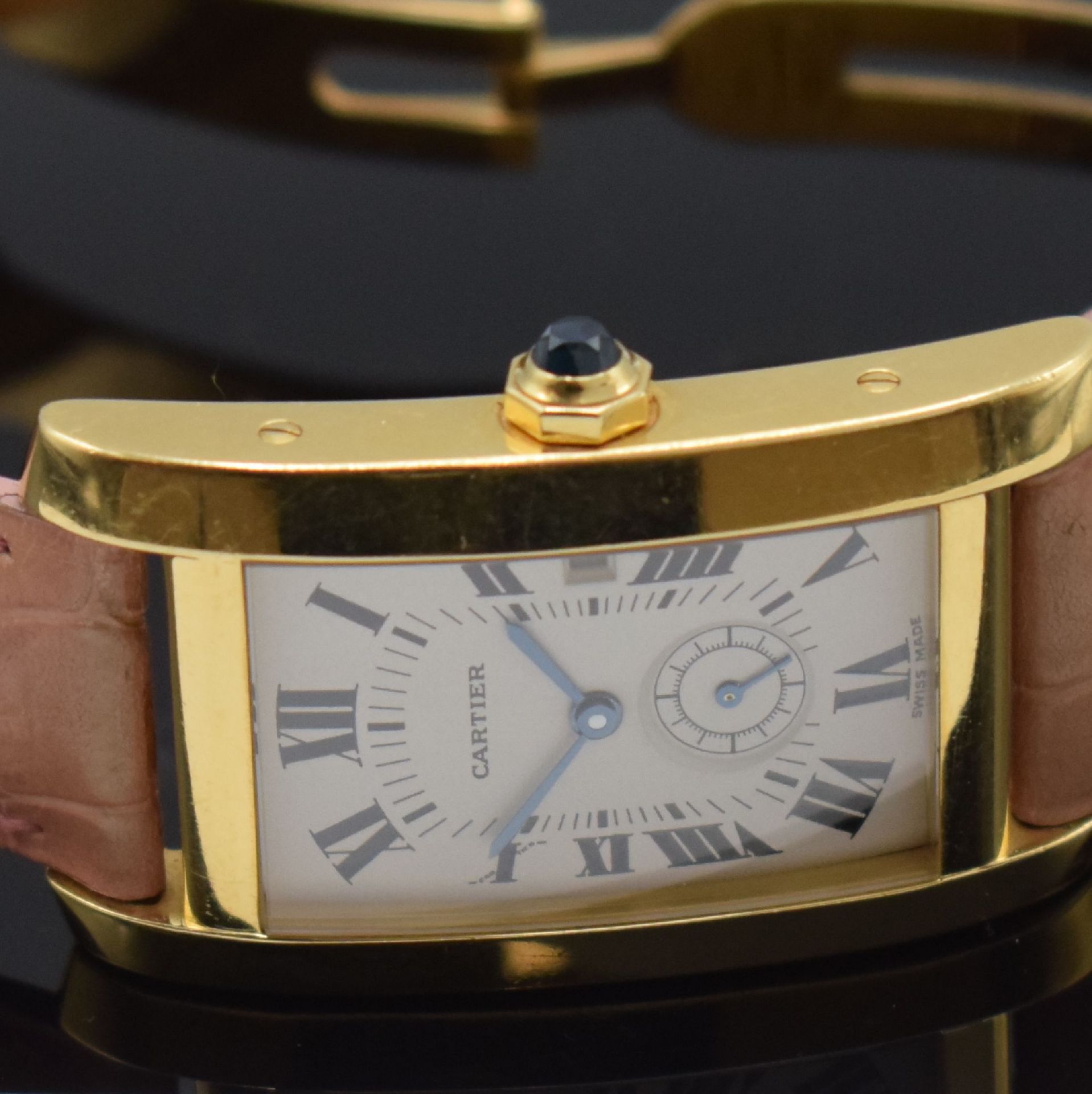 CARTIER Tank Americaine Damenarmbanduhr in GG 750/000 - Image 3 of 6