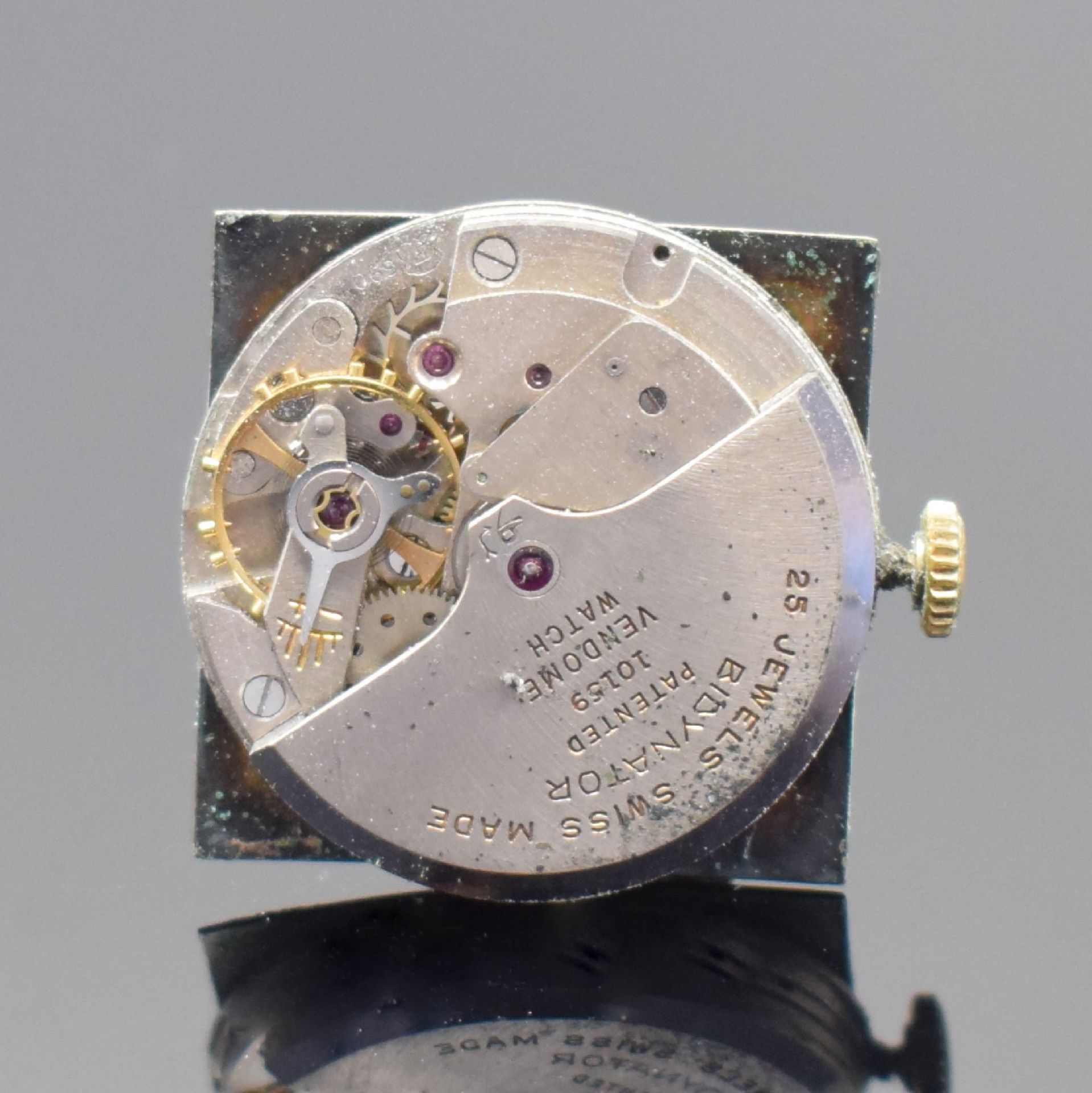 VENDOME Armbanduhr in GG 750/000, Schweiz um 1960, - Image 6 of 6