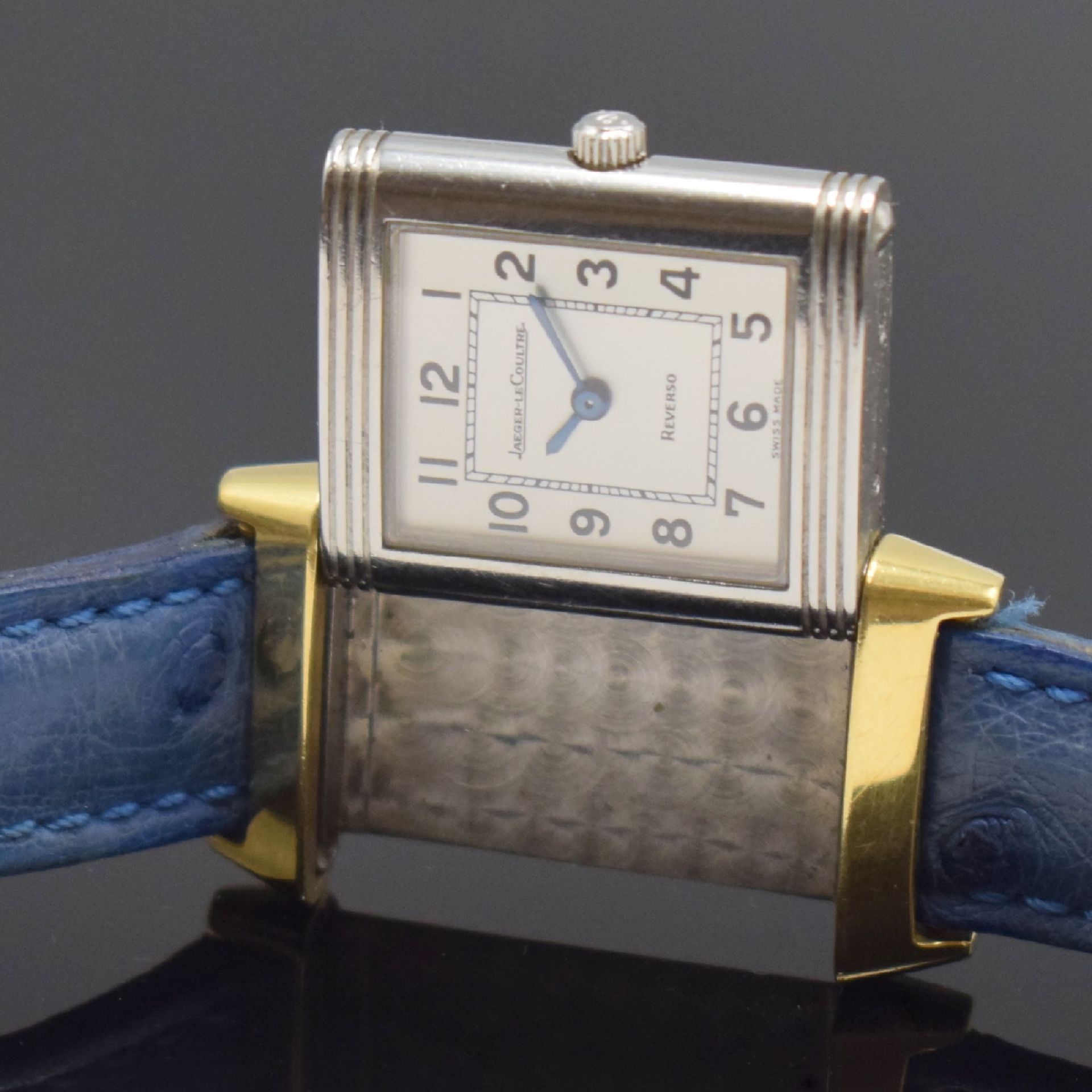 Jaeger-LeCoultre Reverso Damenarmbanduhr in Edelstahl und - Bild 6 aus 7