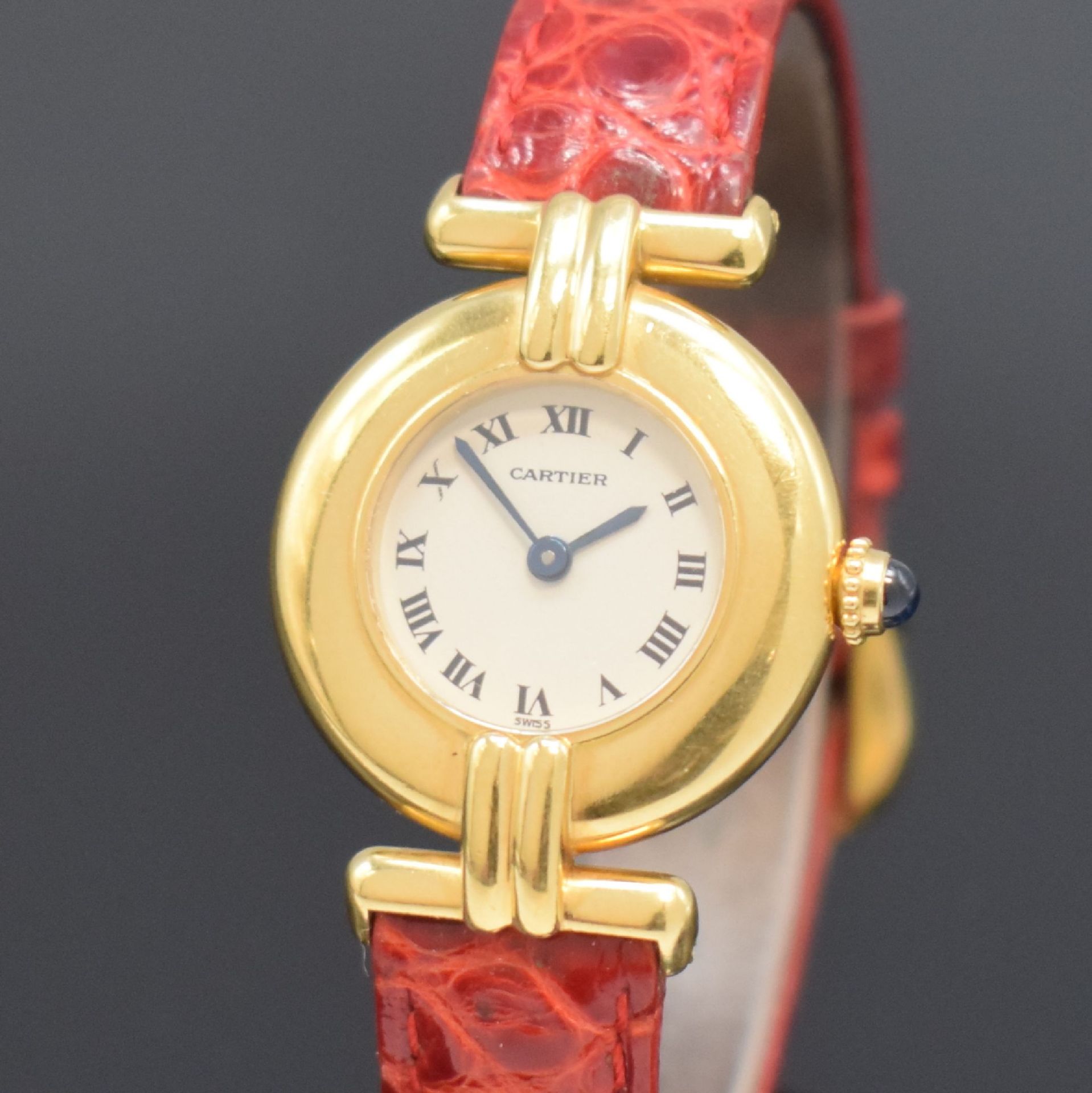 CARTIER Rivoli Damenarmbanduhr in GG 750/000, Schweiz um - Bild 2 aus 5