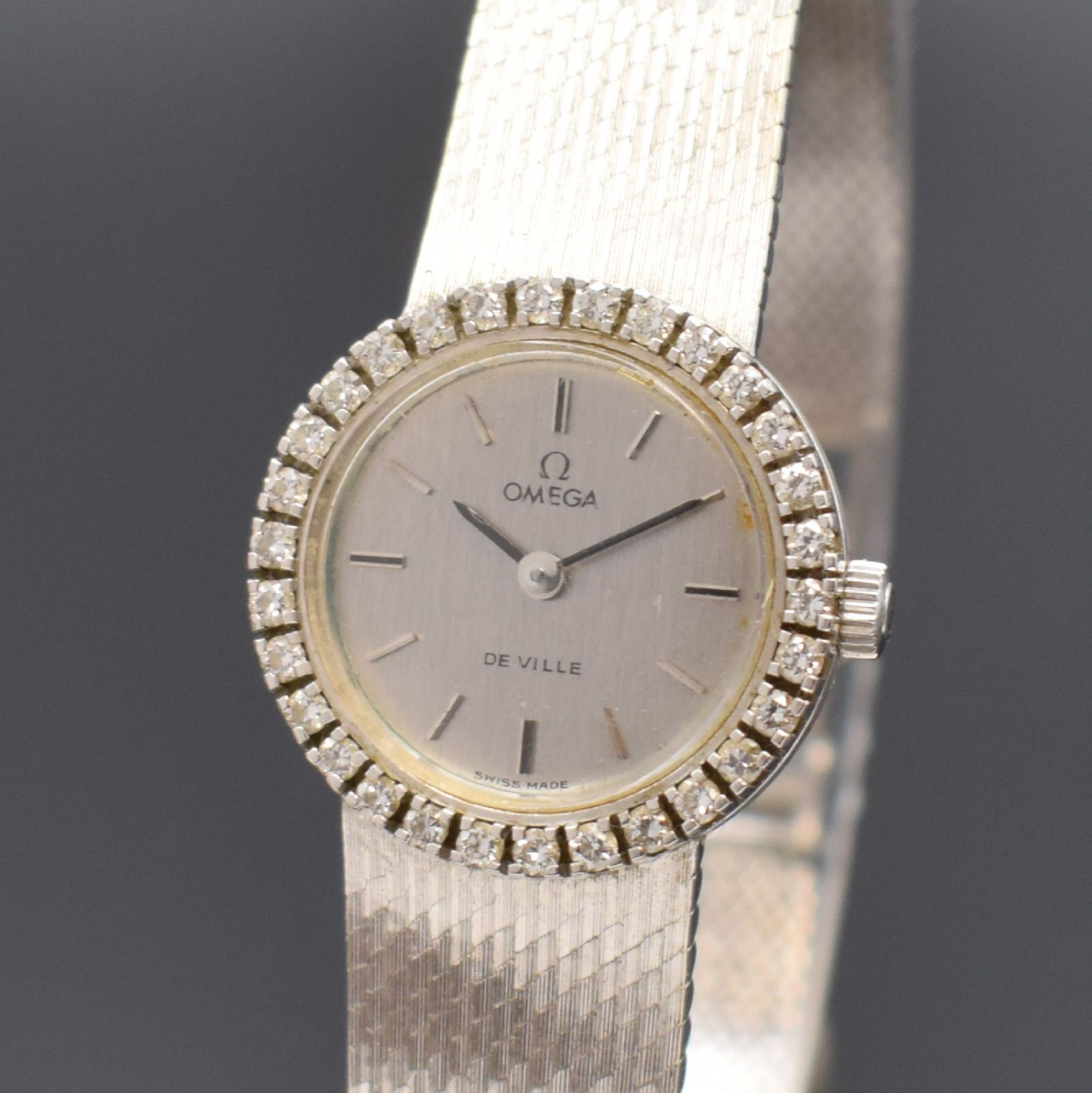 OMEGA De Ville Damenarmbanduhr in WG 750/000 mit - Bild 2 aus 6