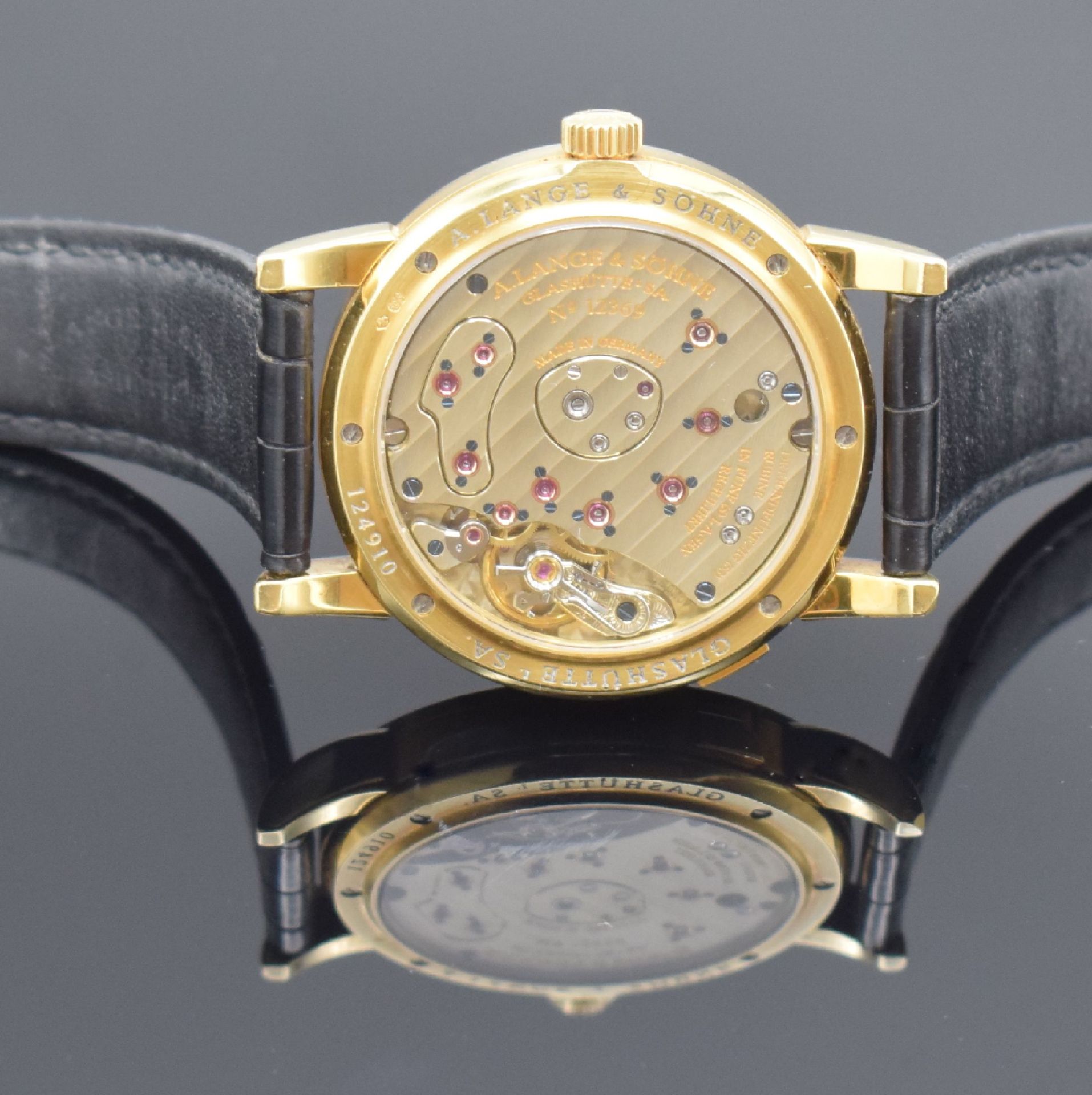 A. LANGE & SÖHNE hochfeine Herrenarmbanduhr Modell Lange 1 - Bild 7 aus 7