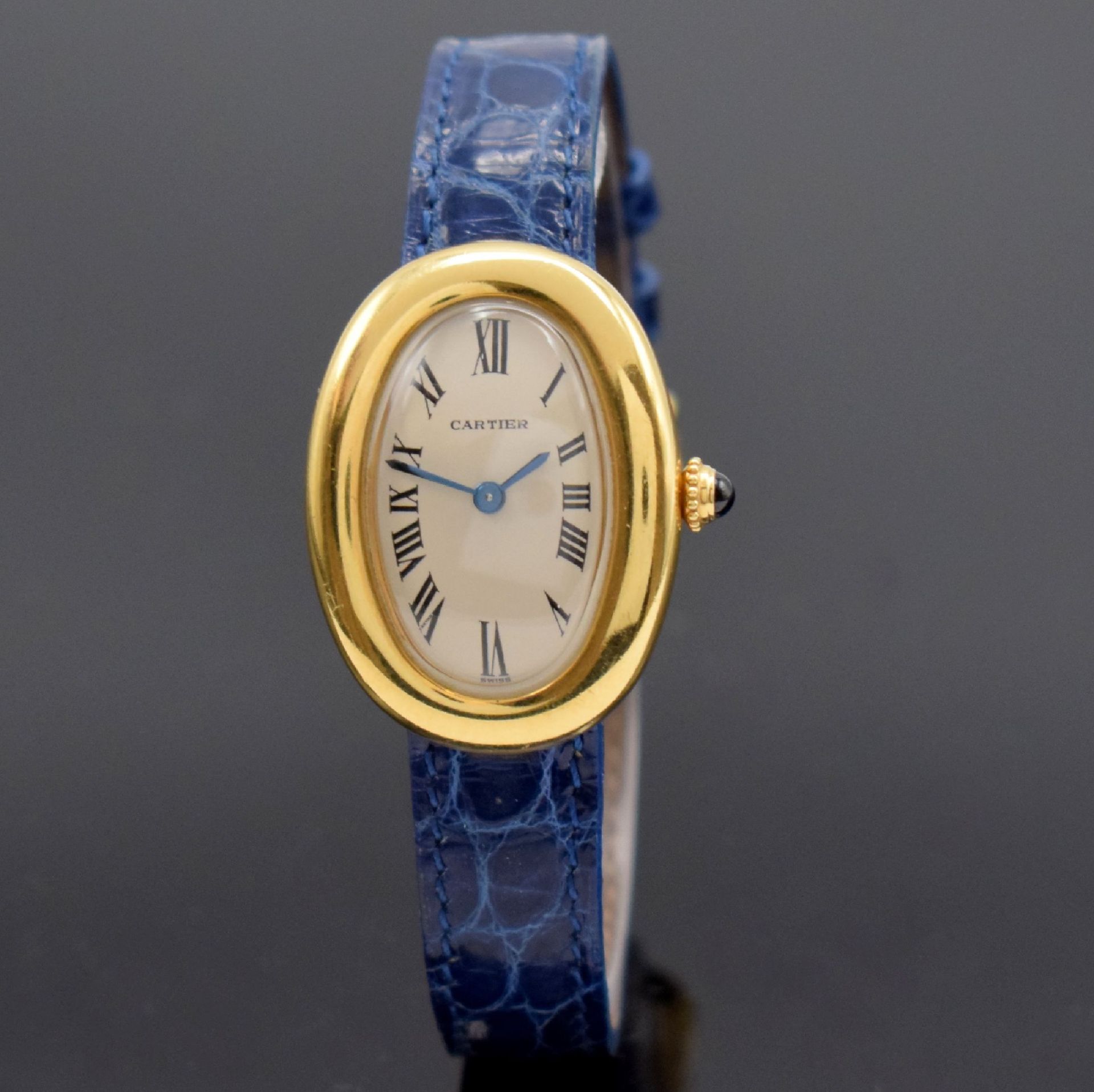 CARTIER Paris Damenarmbanduhr Serie Baignoire in GG