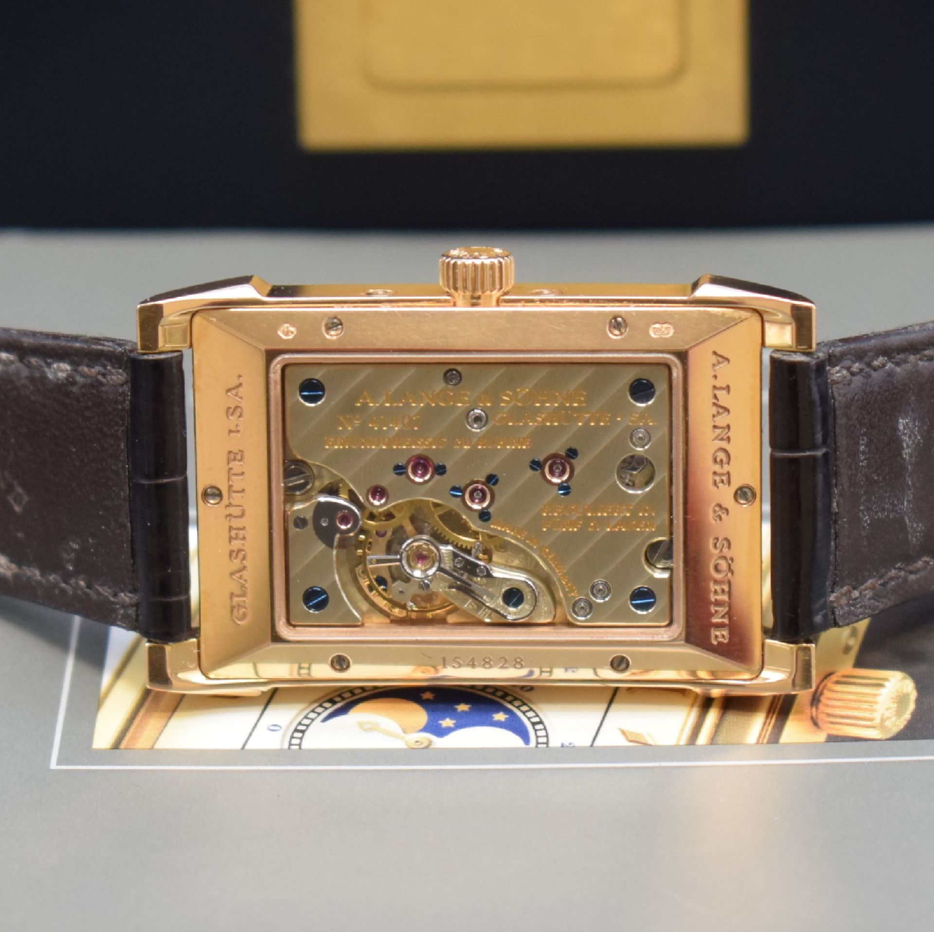 A. LANGE & SÖHNE hochfeine Herrenarmbanduhr Serie Cabaret - Bild 7 aus 8