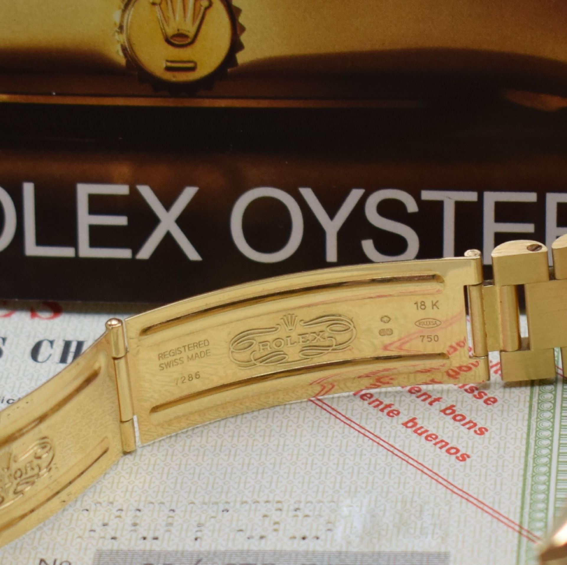 ROLEX feine und extrem seltene Herrenarmbanduhr Day-Date - Image 6 of 9