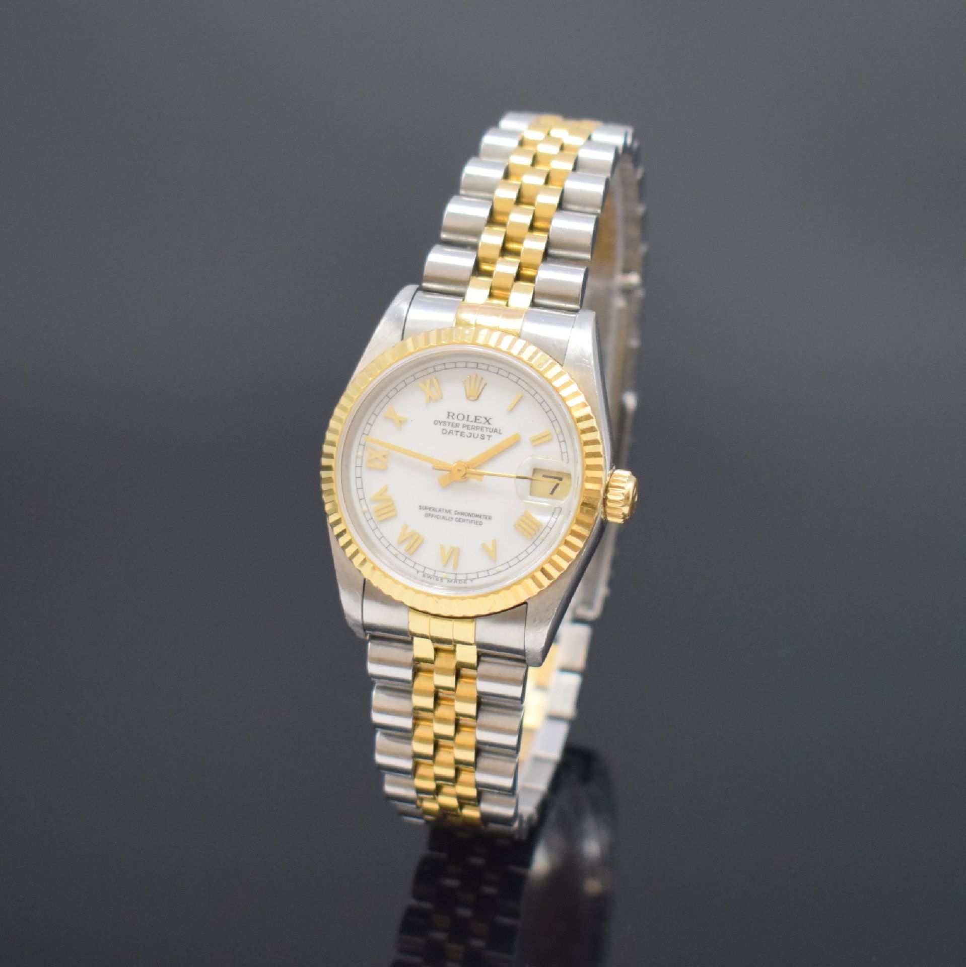 ROLEX Oyster Perpetual Datejust Armbanduhr in Stahl/Gold