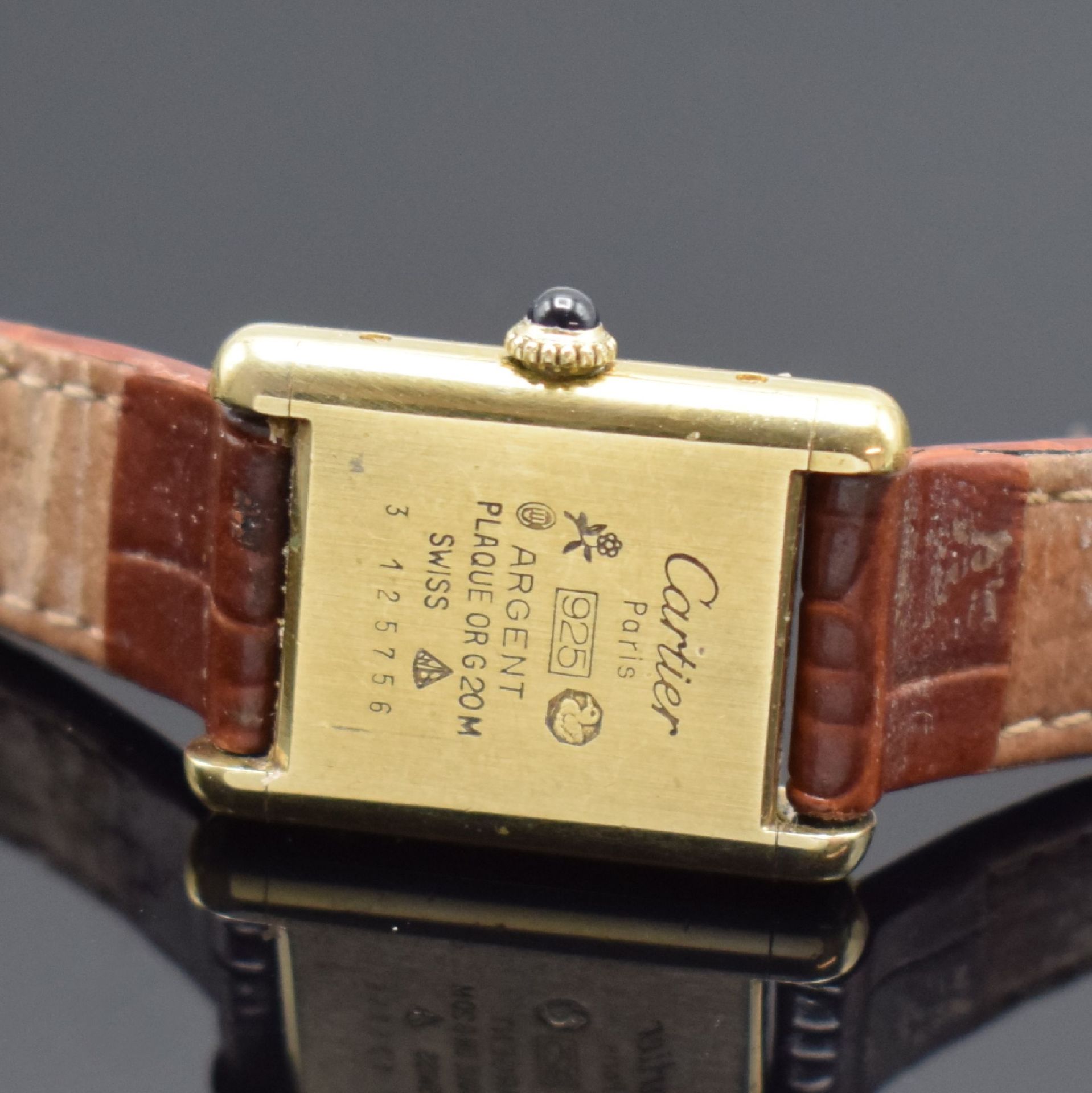 CARTIER Tank Damenarmbanduhr, Schweiz um 1980, quarz, - Image 4 of 5