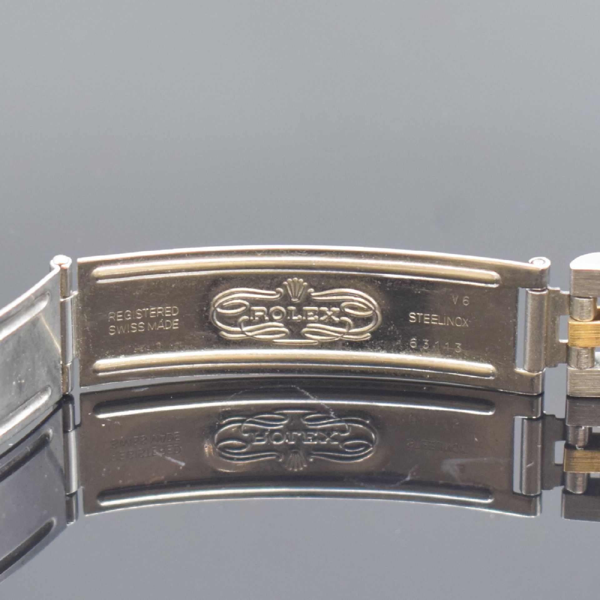 ROLEX Oyster Perpetual Datejust Armbanduhr in Stahl/Gold - Bild 6 aus 6