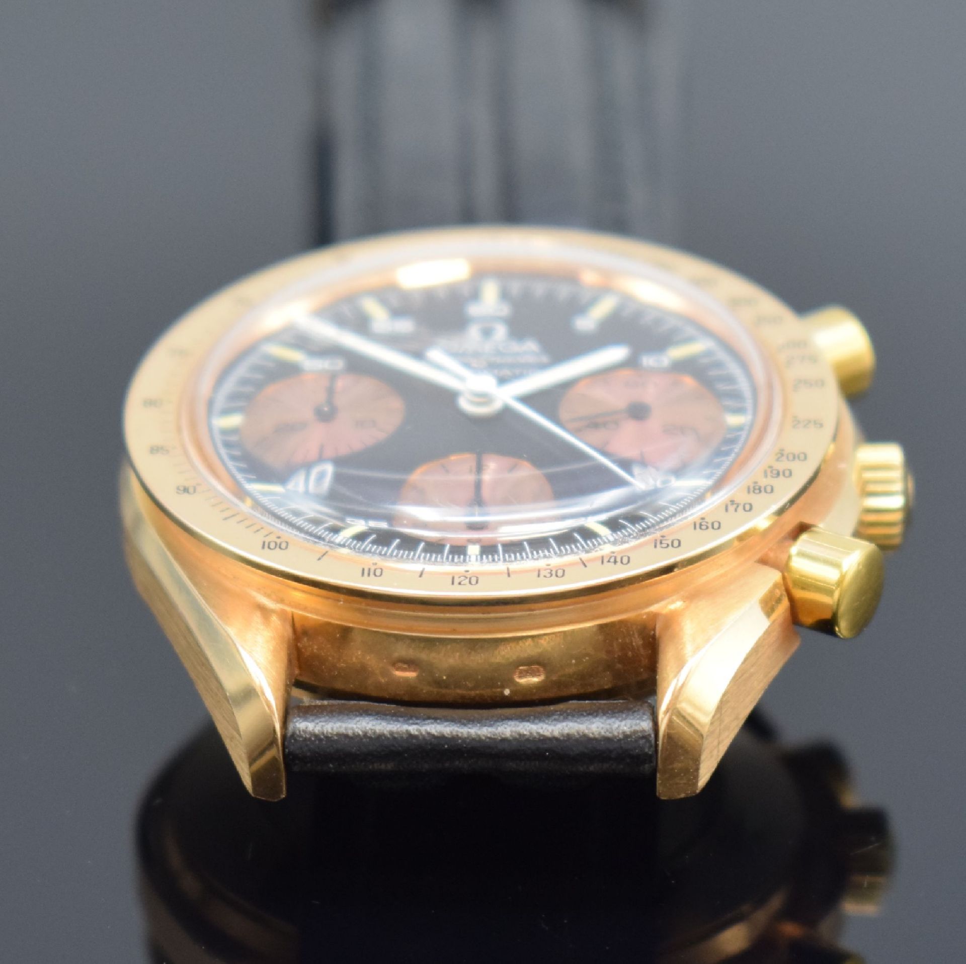 OMEGA Speedmaster Herrenarmbanduhr mit Chronograph in RG - Image 6 of 6