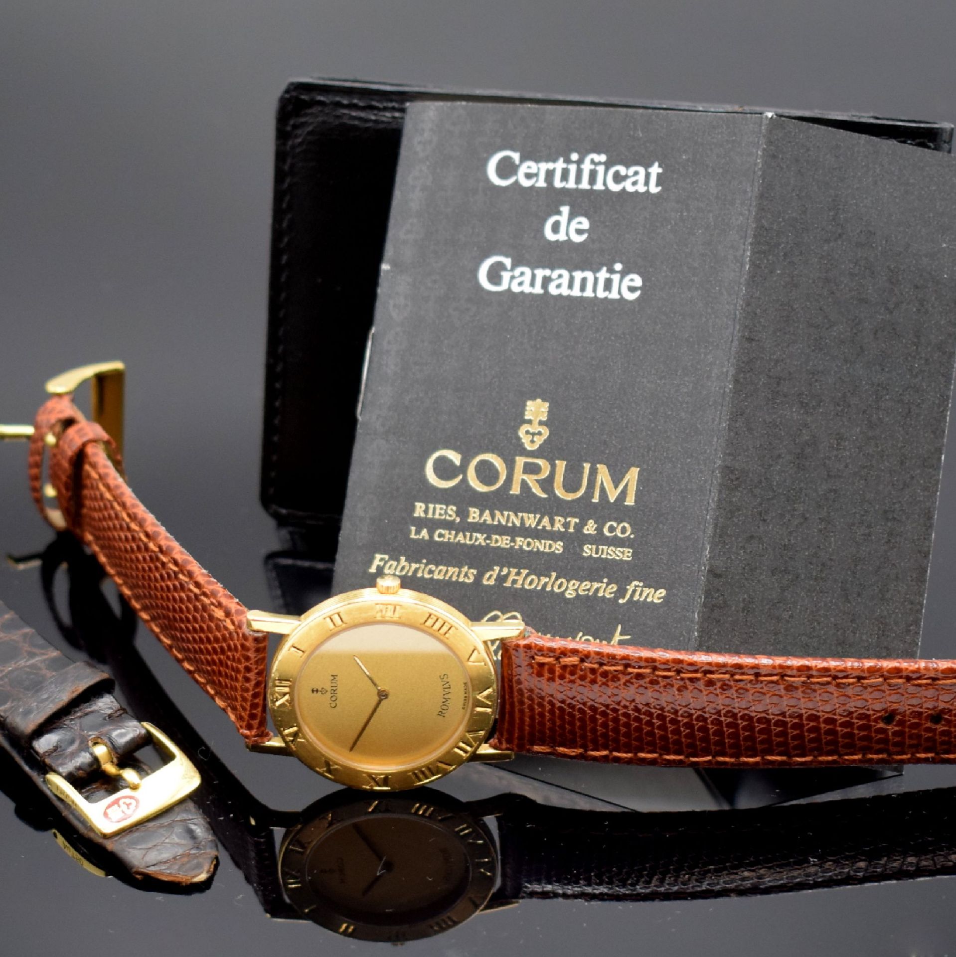 CORUM Romulus Armbanduhr in GG 750/000 Referenz 50.101.56, - Image 6 of 6