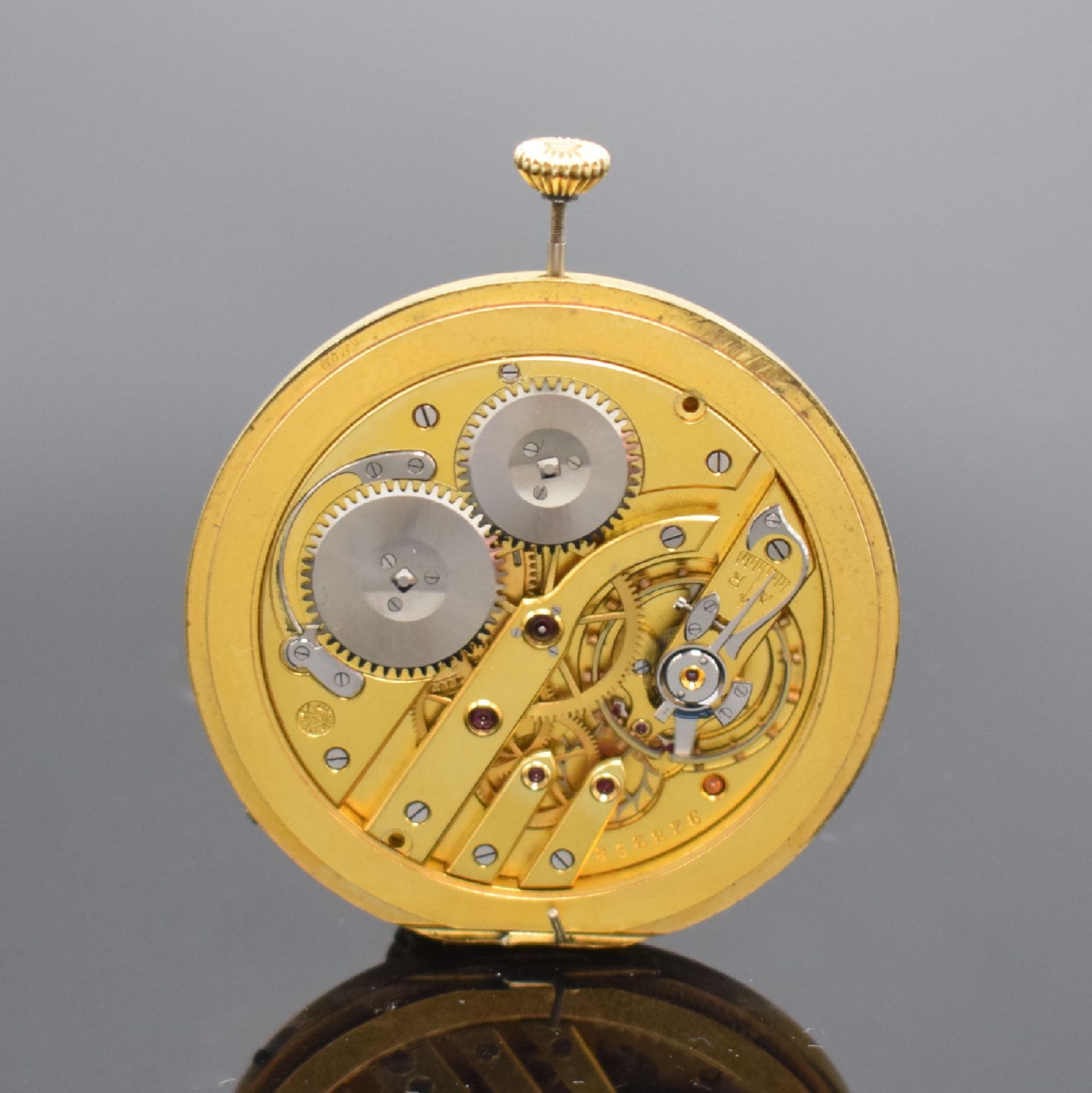 IWC Taschenuhrwerk Kaliber 73, Schweiz um 1930, gold.