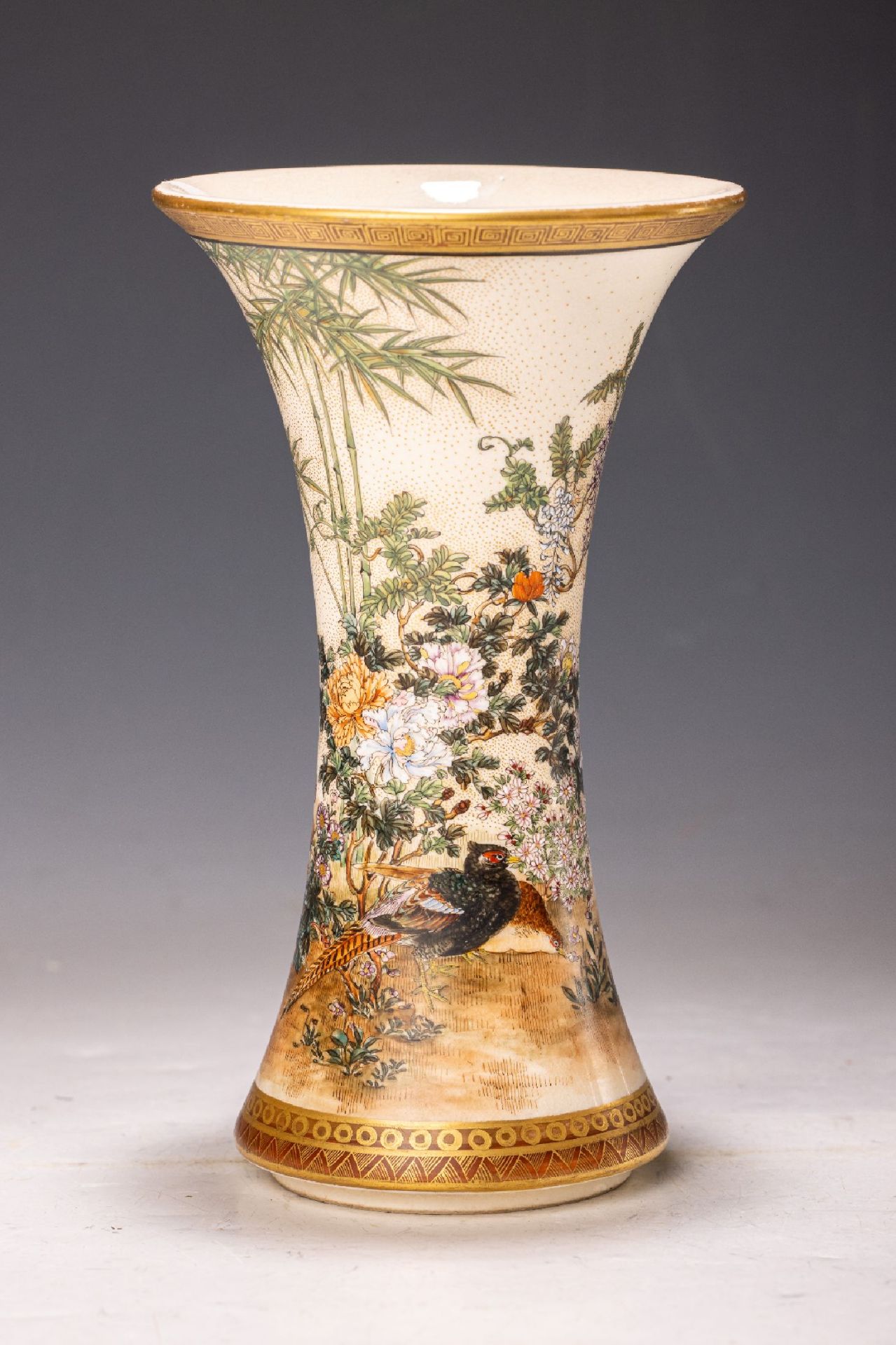 Satsuma-Vase, Japan, Yasuda Trading Co./Ryozan, späte