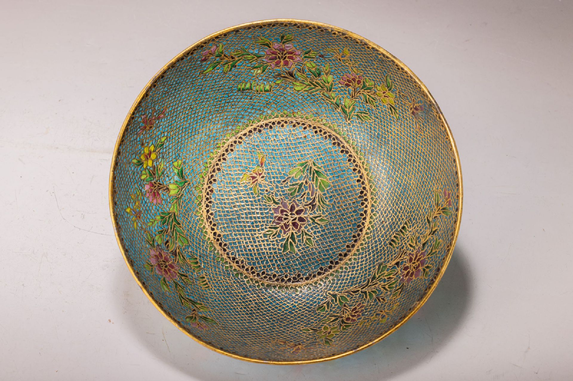 Cloisonné-Schale, Japan, späte Meiji-Zeit, nach 1910,