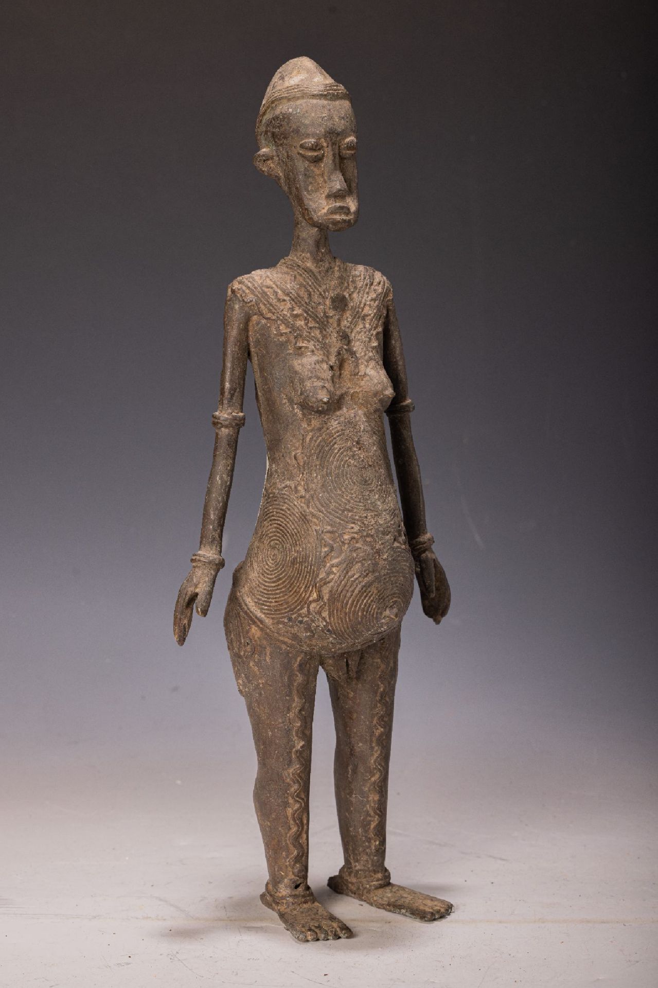Weibliche Figur, Senufo/Elfenbeinküste, Mitte 20.Jh.,
