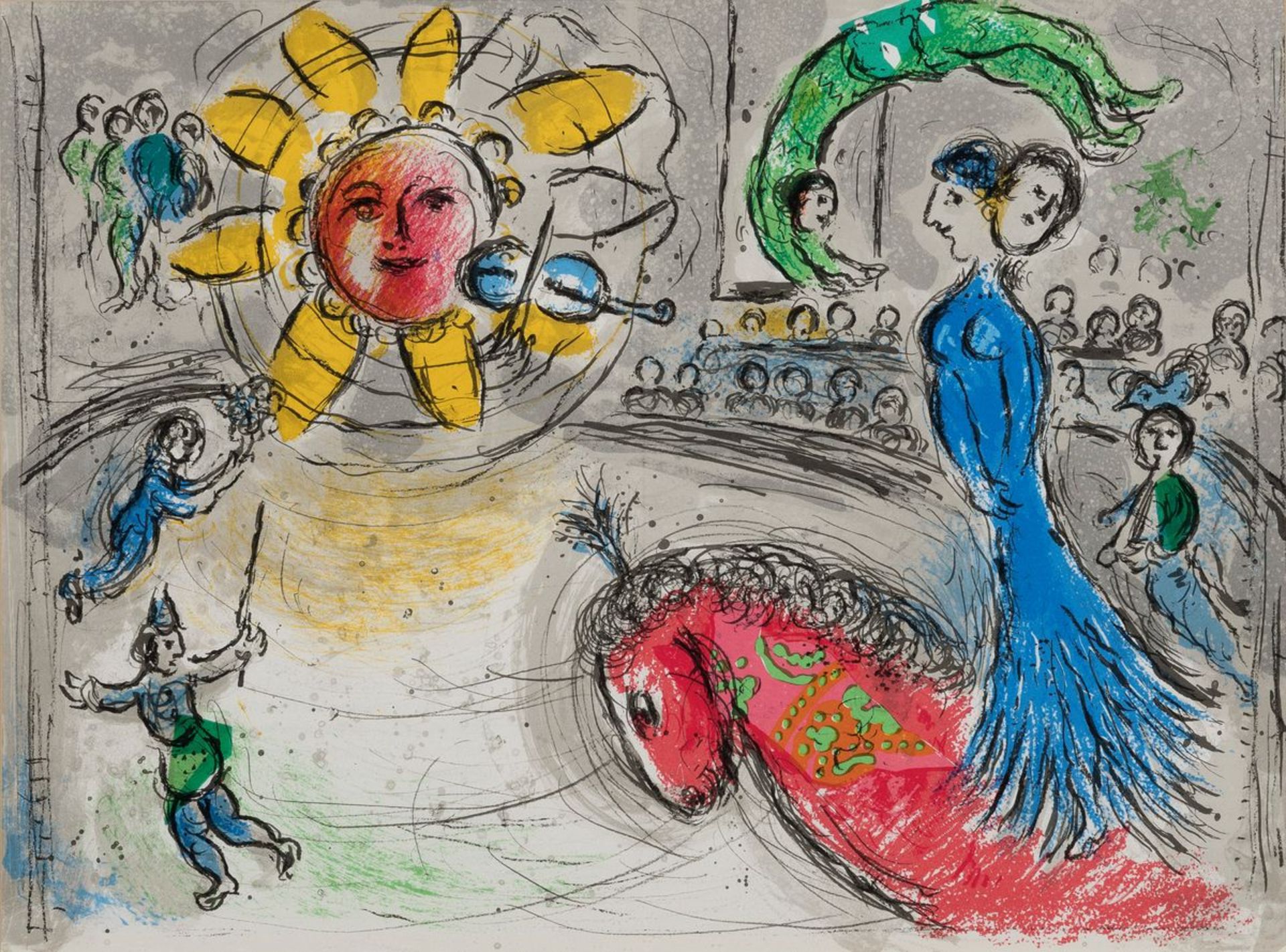 Marc Chagall (1887-1985): 5 Farblithographien u.a. aus