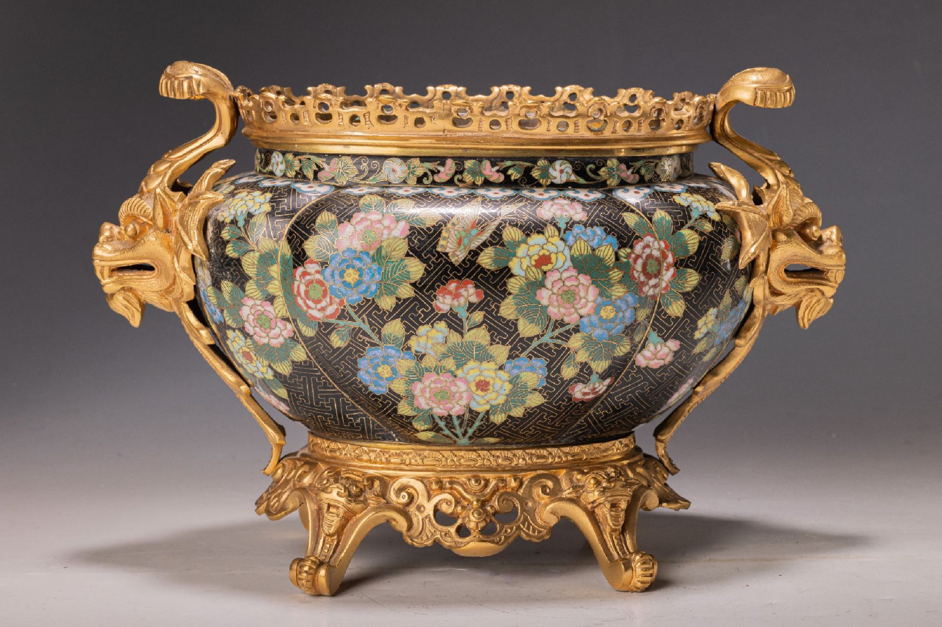 Cloisonné-Jardiniere, Japan, Meiji-Zeit, Standard