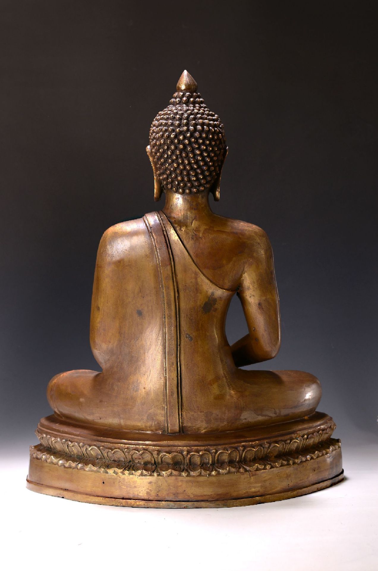 Sehr großer Buddha, Sukhotai, 16./17. Jh., Bronze, - Image 2 of 2