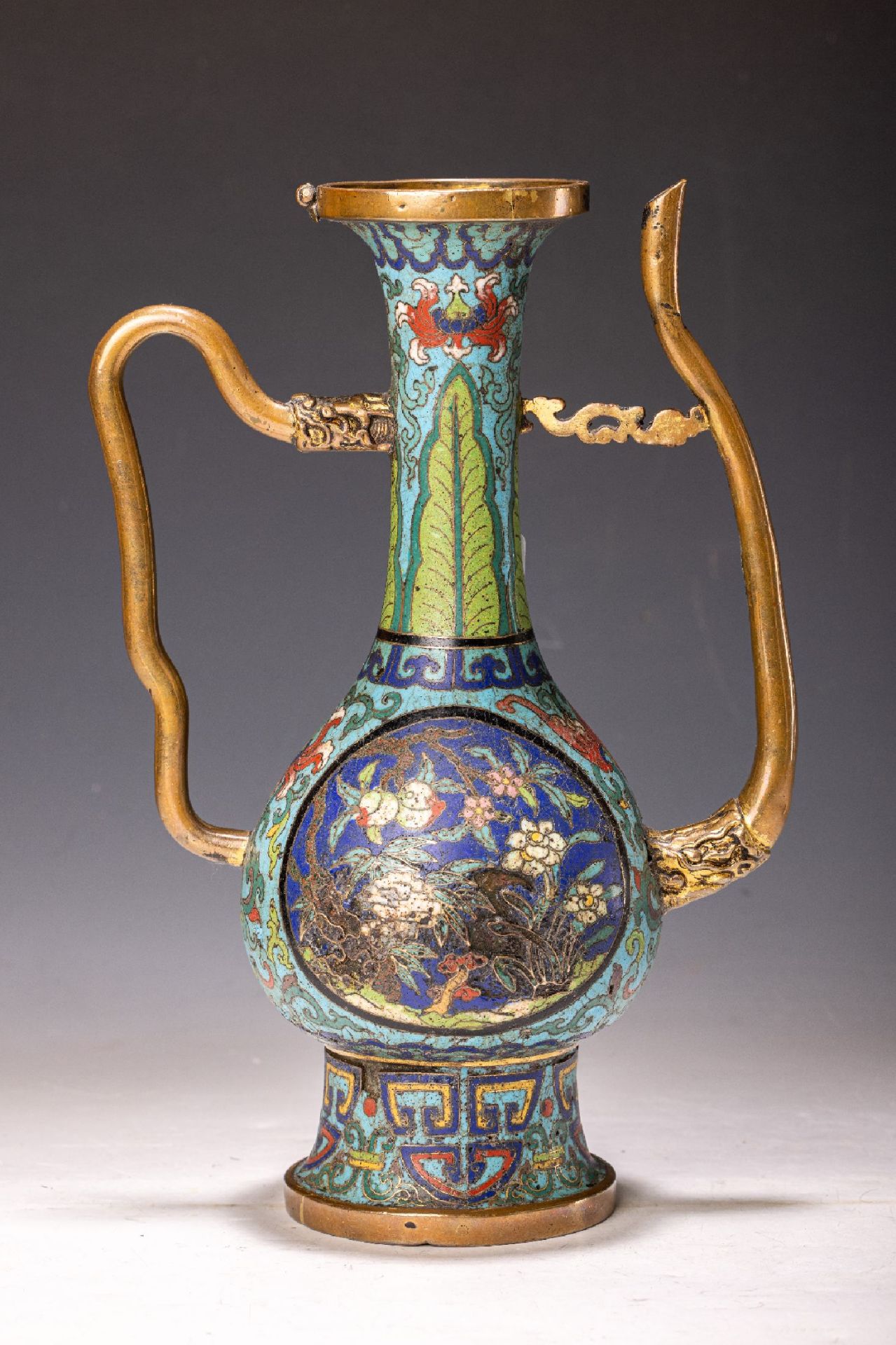 Cloisonné-Kanne, China, späte Ming-Zeit, 17.Jh.,