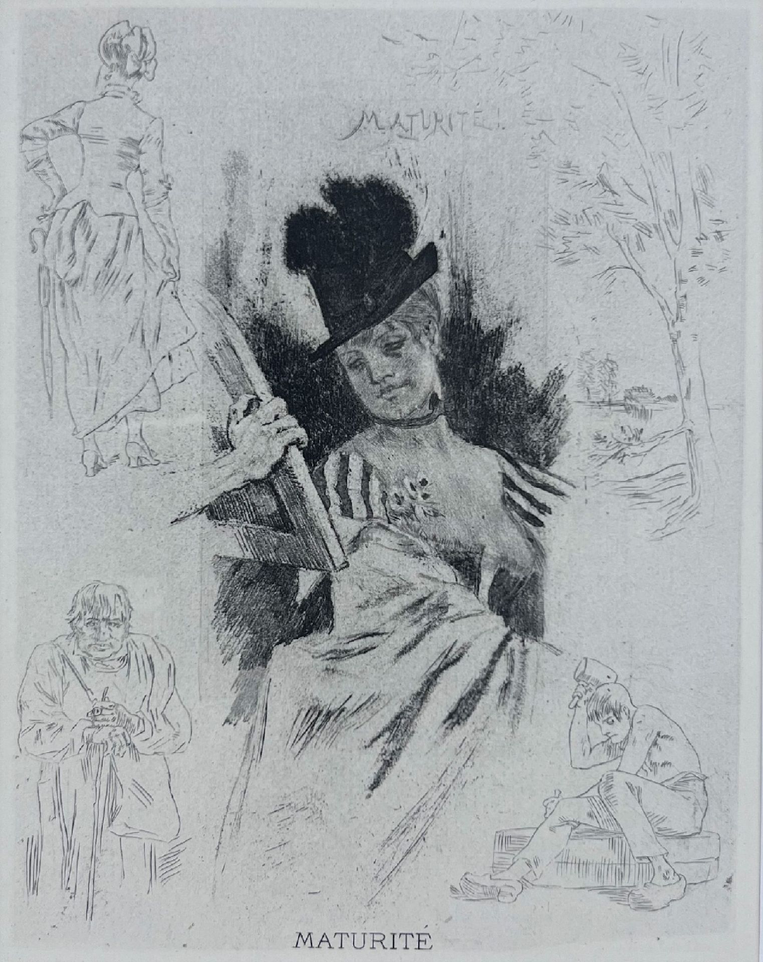 Felicien Rops, 1833-1898,  Konvolut aus 2 Werken, 'La