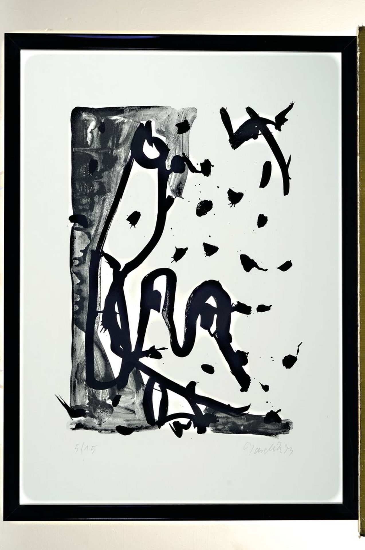 Georg Baselitz, geb. 1938,  Lithografie auf Velin, - Bild 3 aus 3
