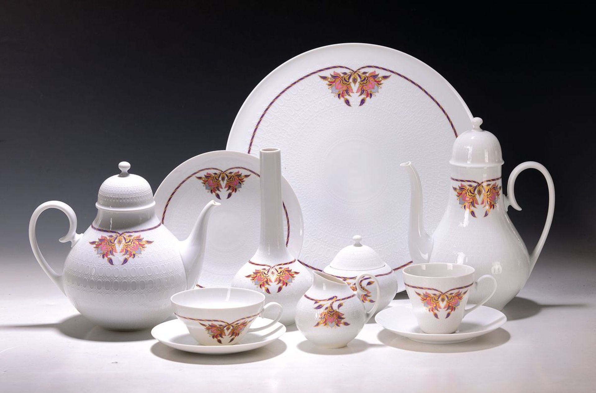 Kaffee- und Teeservice, Rosenthal, Form Romanze, Dekor