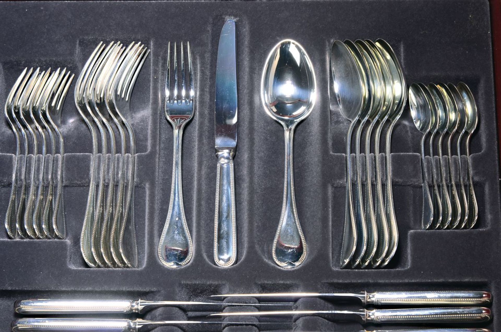 Besteck-Set für 6 Personen, Robbe & Berking, 925er-Silber,