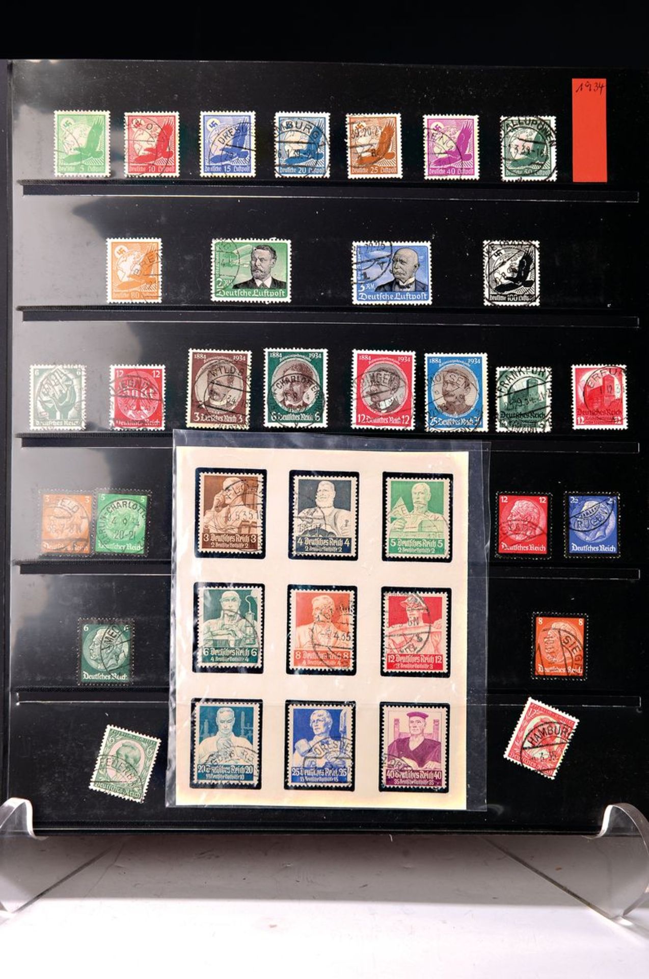 Sammlung Briefmarken, 3. Reich, 1933-45, ausgesucht