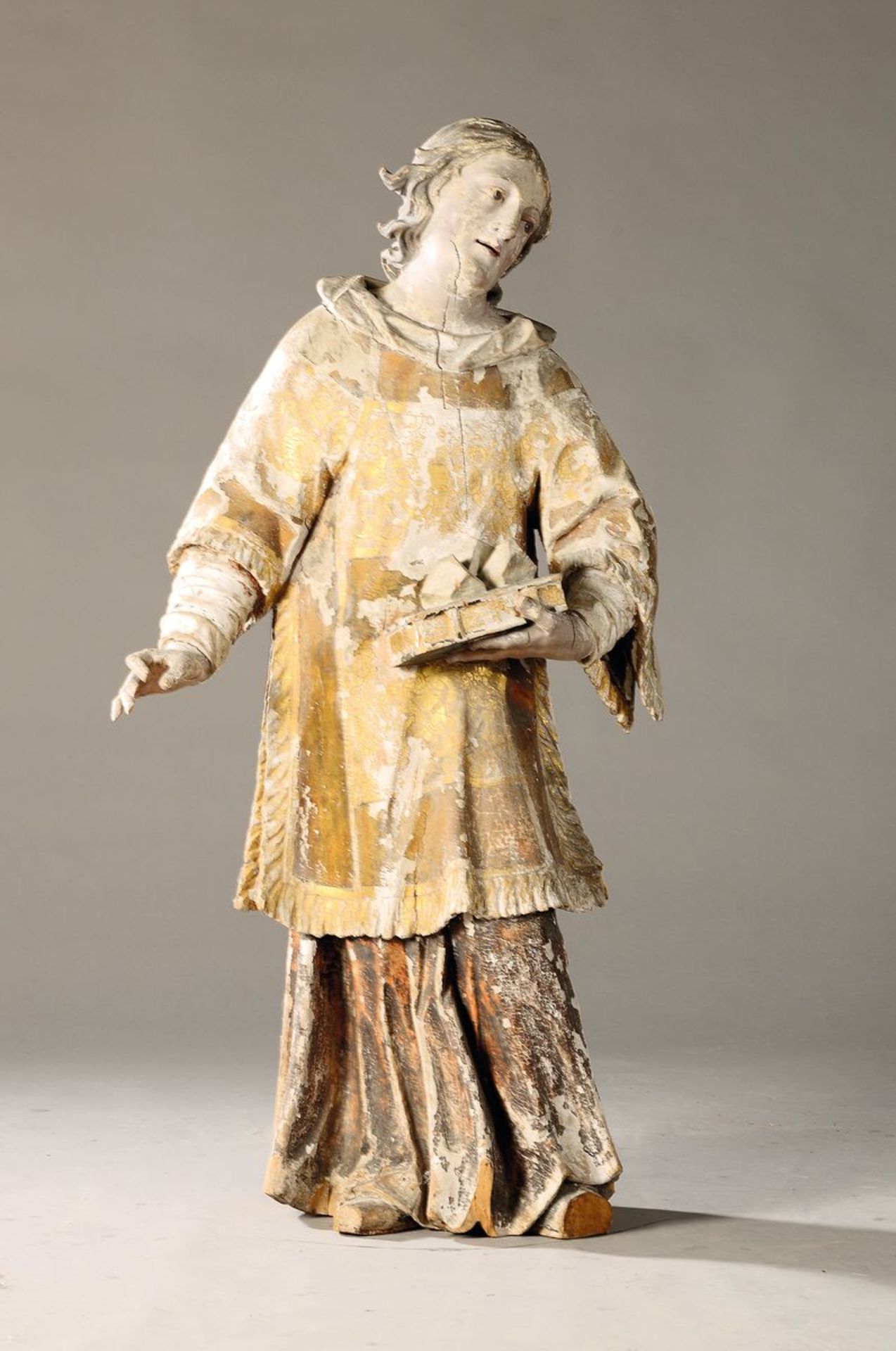 Große Heiligenfigur, süddeutsch, 18. Jh., Heiliger