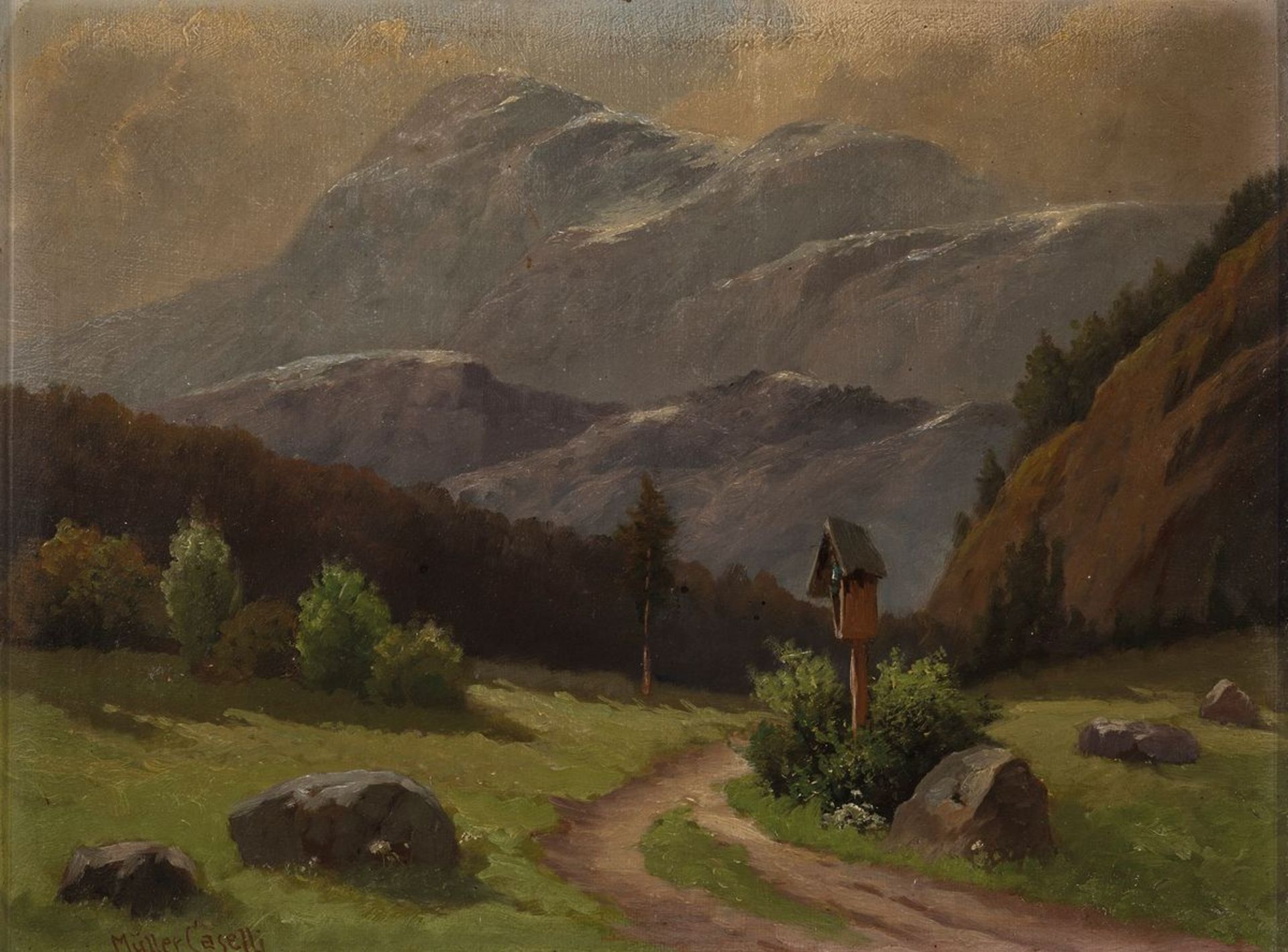 Müller-Caselli, frühes 20.Jh., Voralpenlandschaft mit