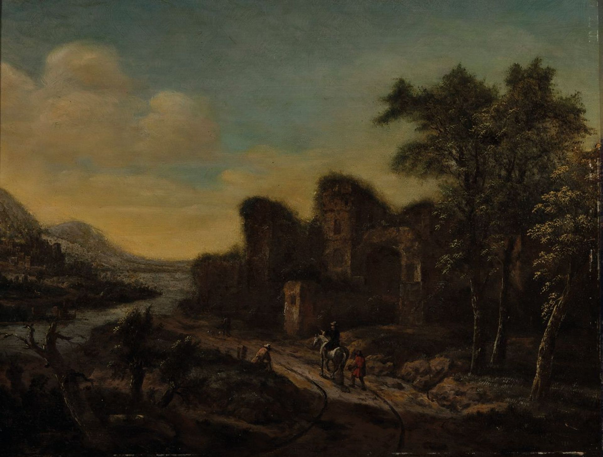 Unbekannter Künstler, deutsch, um 1860, Landschaft mit