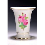 Vase, Meissen, um 1880-90,  Porzellan, Dekor Rote Rose,
