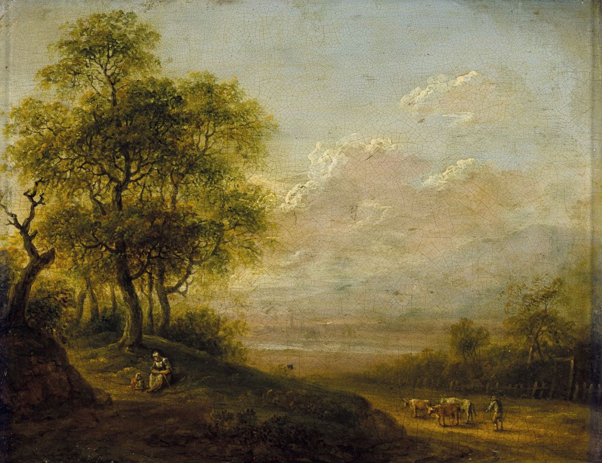 Christian Georg Schüz, 1758-1823,  Ideale Landschaft mit