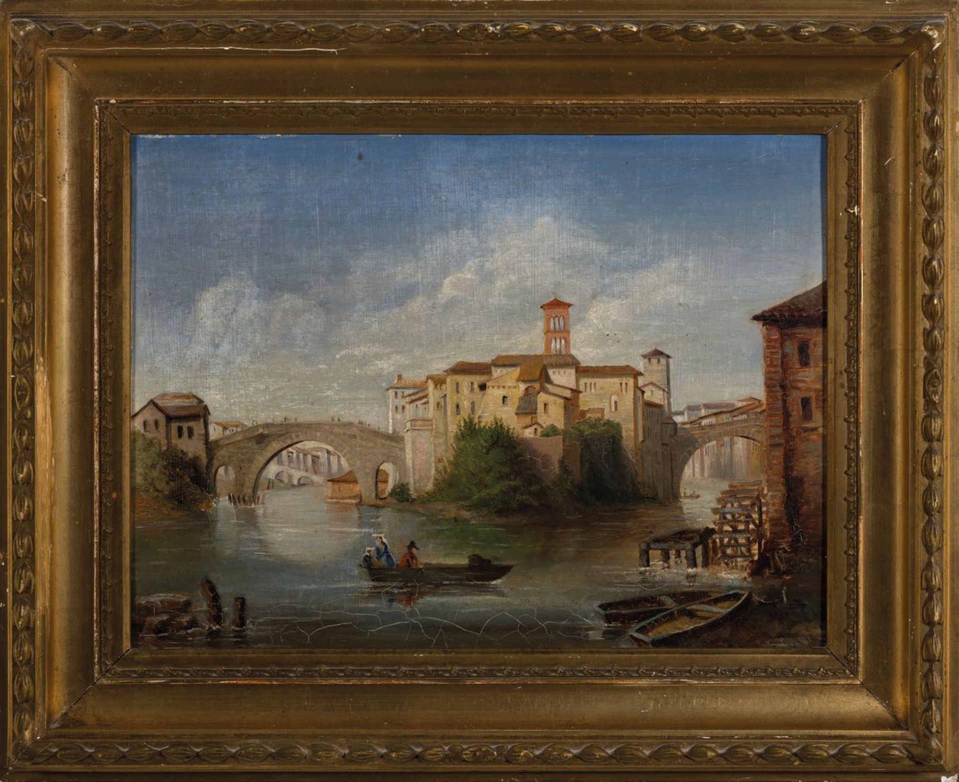 Unbekannter Künstler, Mitte 19. Jh., Ansicht von Venedig, - Image 2 of 2