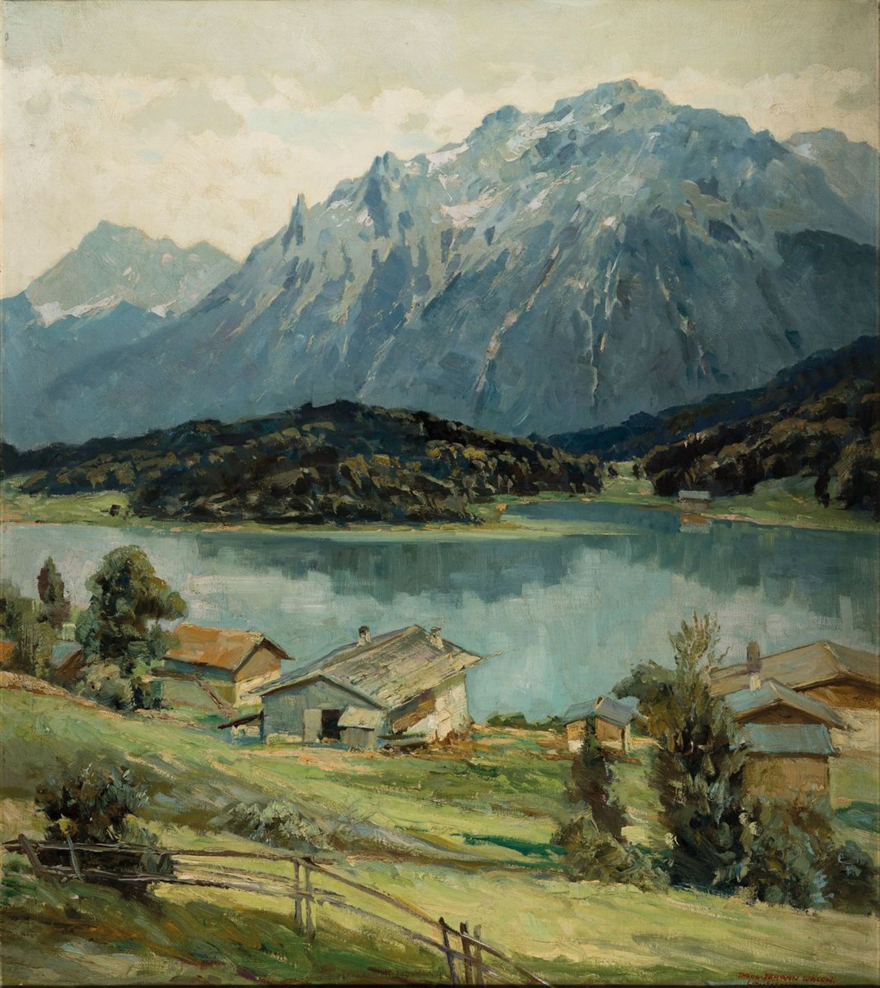 Paul Johann Walch, 1881-1958, Landschaft im Gebirge,