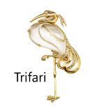 TRIFARI Brosche, Metall verg., Design Alfred Philippe