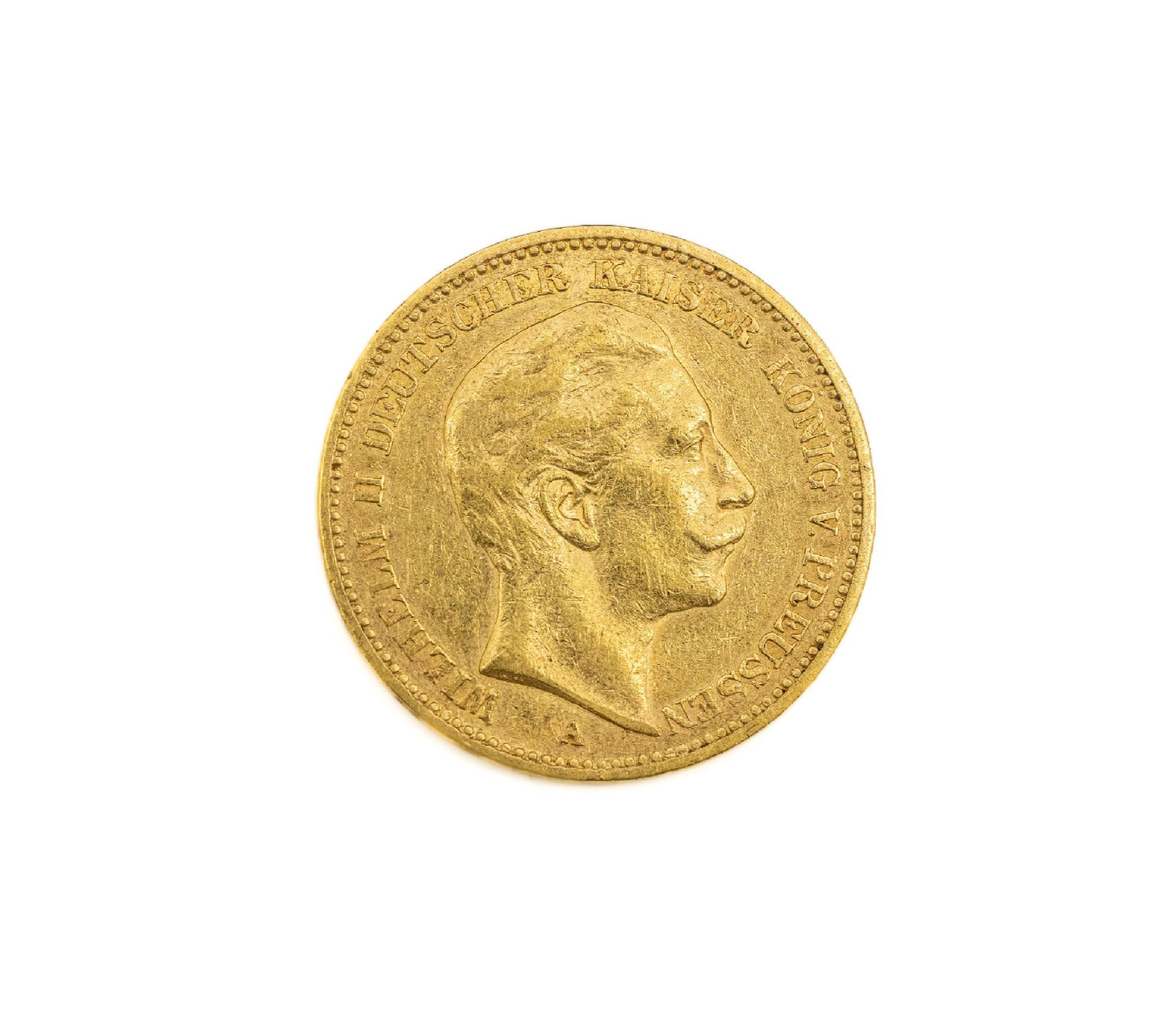 Goldmünze 20 Mark Deutsches Reich 1898,   Wilhelm II.