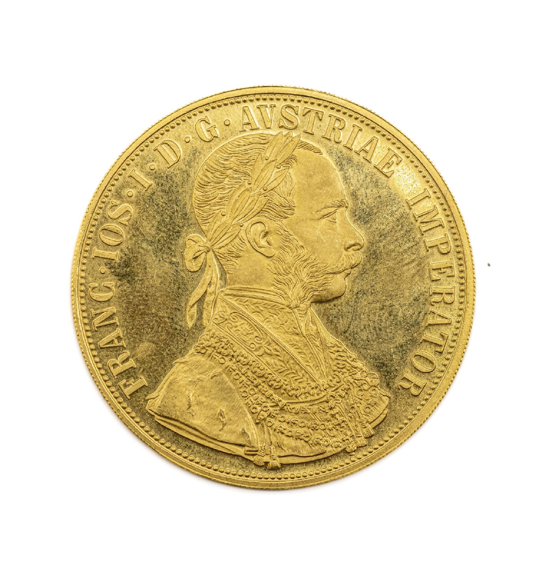 Goldmünze 4 Dukaten Franz Josef I. Österreich, offizielle