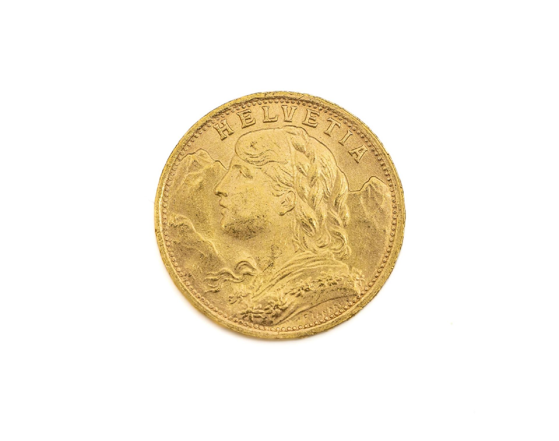 Goldmünze 20 Schweizer Franken 1947, sogen.